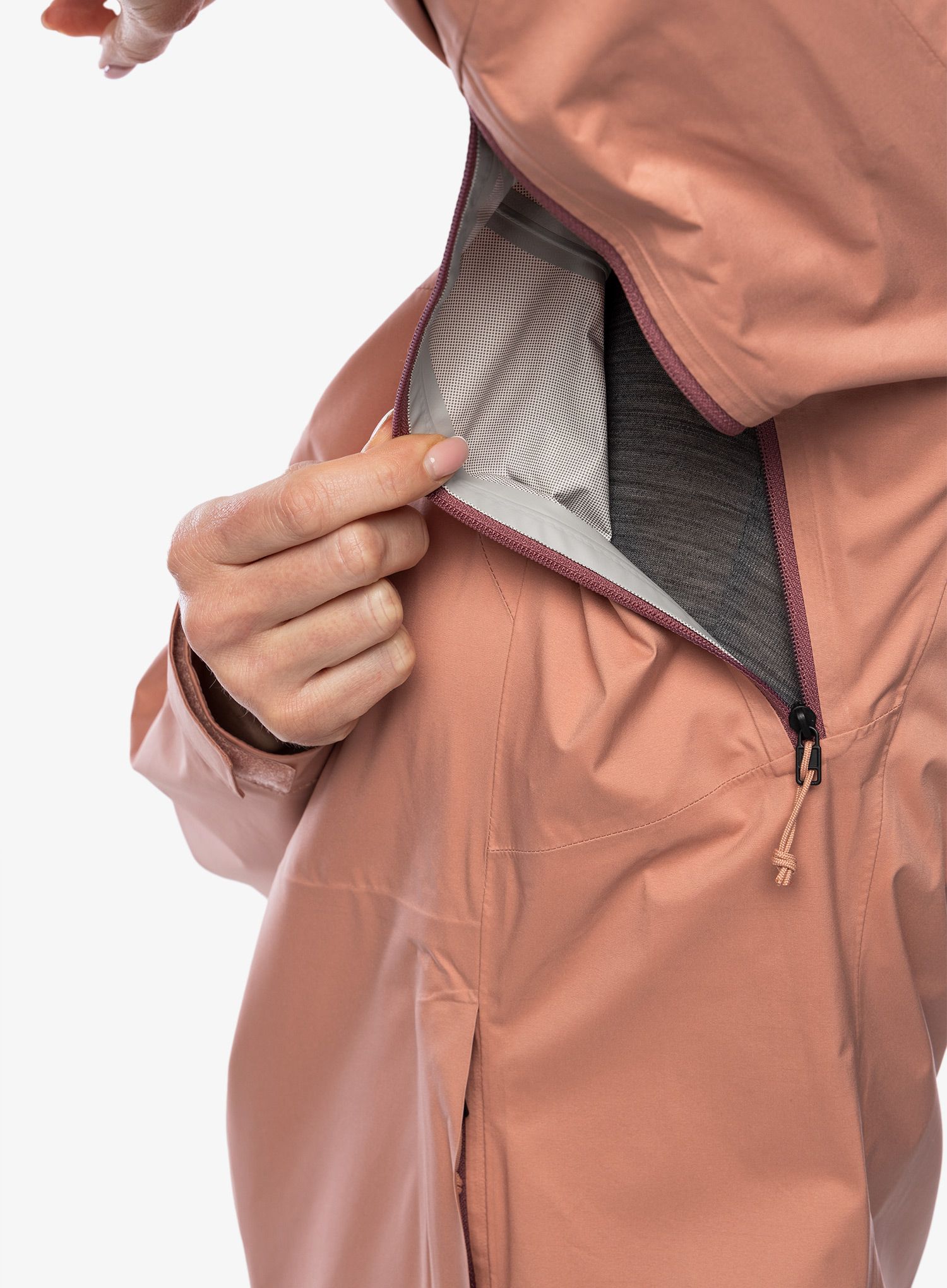 Ženska jakna Black Diamond Stormline Stretch Rain Shell - chalk pink