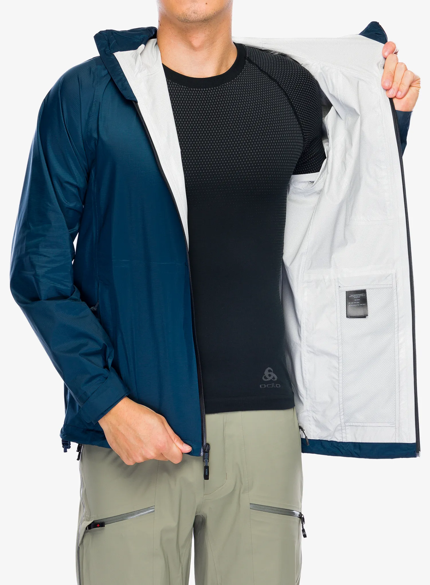 Kišna jakna Black Diamond Treeline Rain Shell - indigo