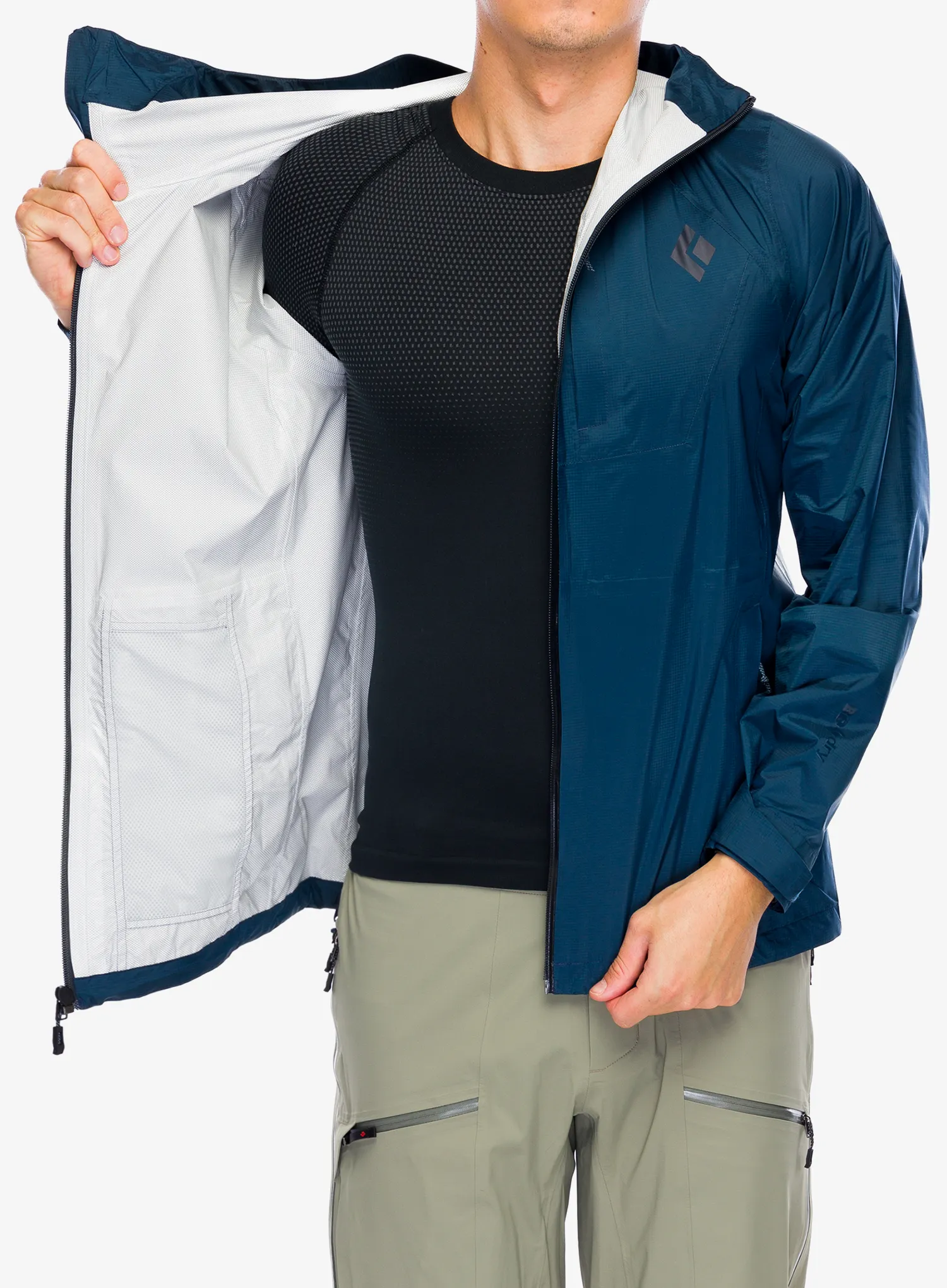 Kišna jakna Black Diamond Treeline Rain Shell - indigo
