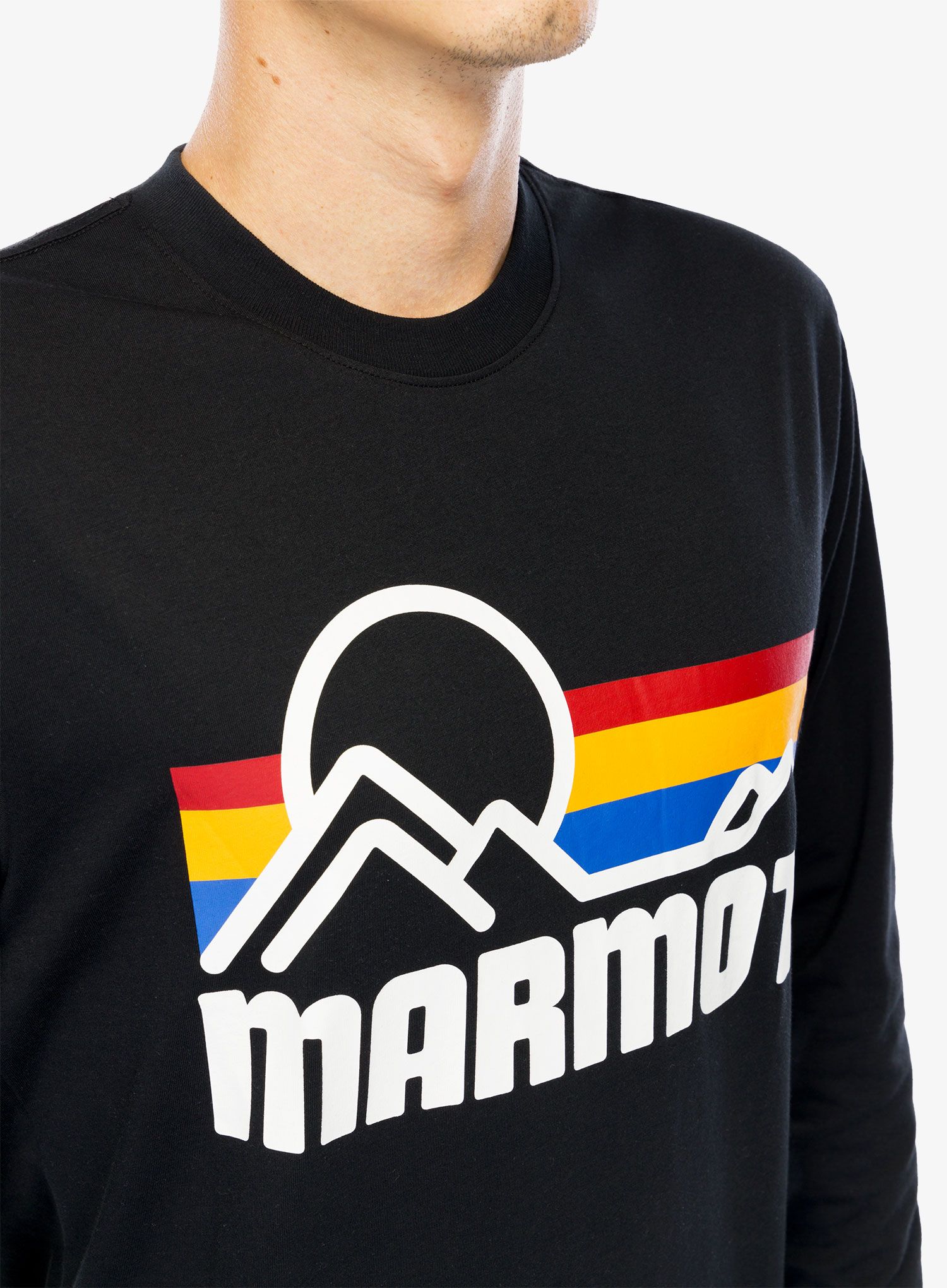 Dukserica Marmot Coastal Tee LS - black/multi