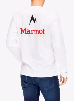 Dukserica Marmot For Life Tee LS - white