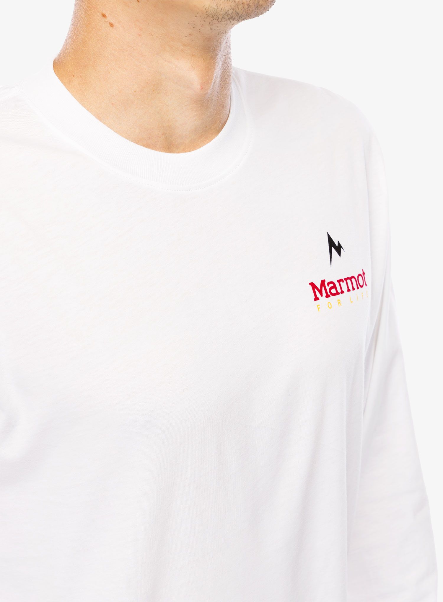 Dukserica Marmot For Life Tee LS - white