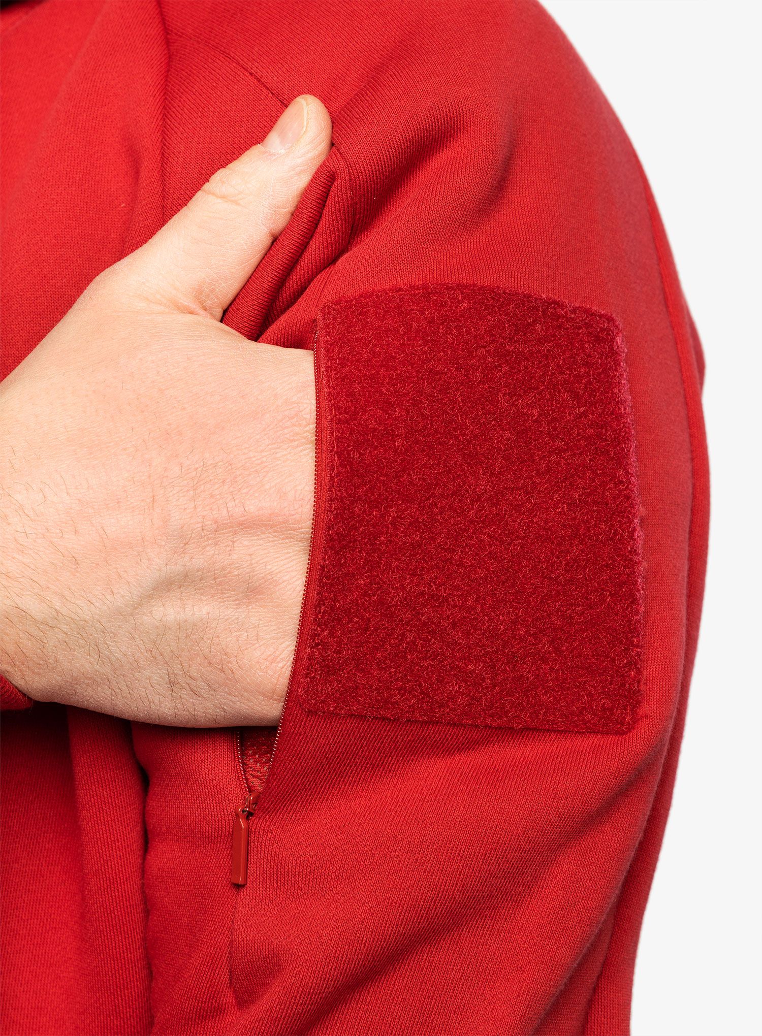 Taktička dukserica Helikon-Tex Urban Tactical Hoodie Lite Full Zip - red