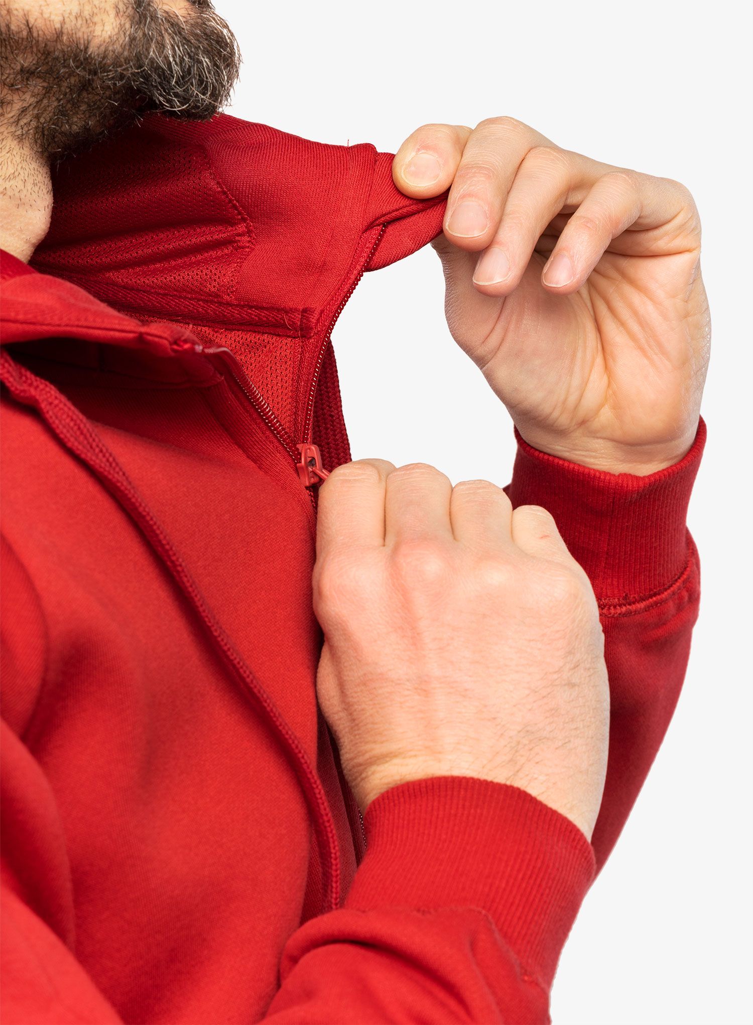 Taktička dukserica Helikon-Tex Urban Tactical Hoodie Lite Full Zip - red