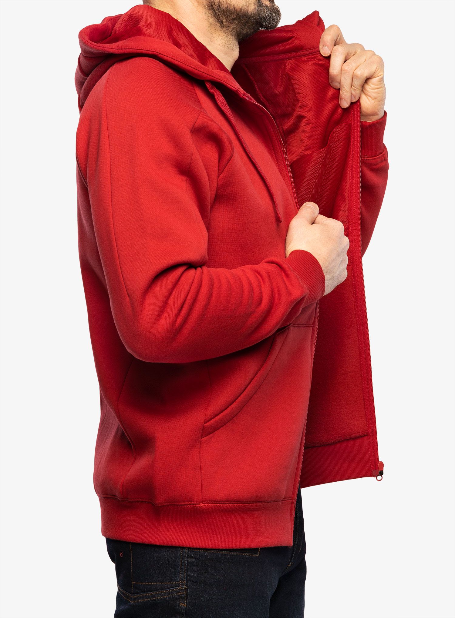 Taktička dukserica Helikon-Tex Urban Tactical Hoodie Lite Full Zip - red