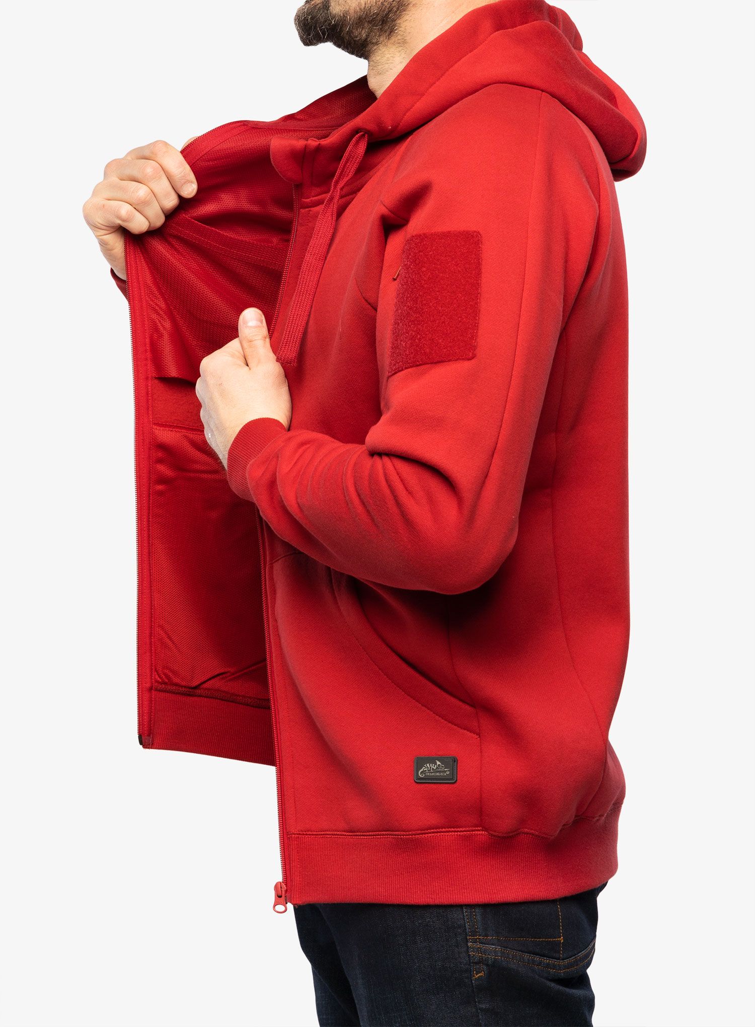 Taktička dukserica Helikon-Tex Urban Tactical Hoodie Lite Full Zip - red