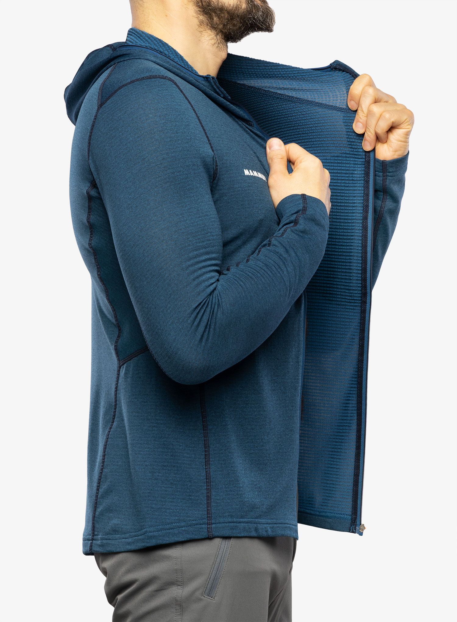 Trekking dukserica Mammut Aenergy Light ML Hooded Jacket - deep ice/marine