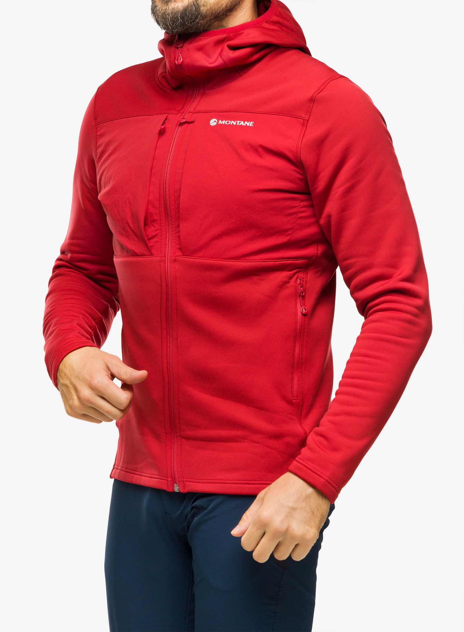Majica s kapuljačom Montane Fury XT Hoodie - acer red