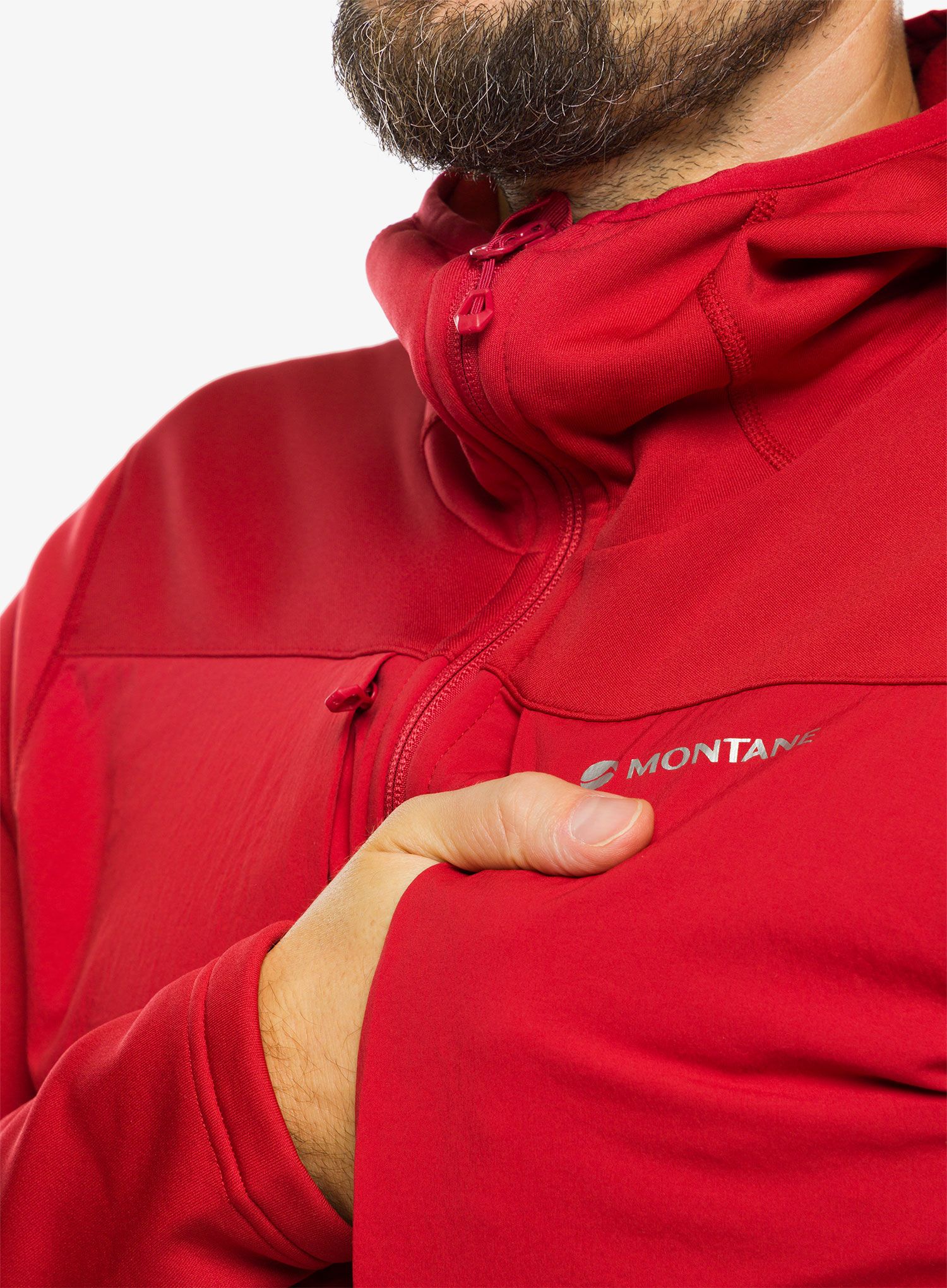 Majica s kapuljačom Montane Fury XT Hoodie - acer red