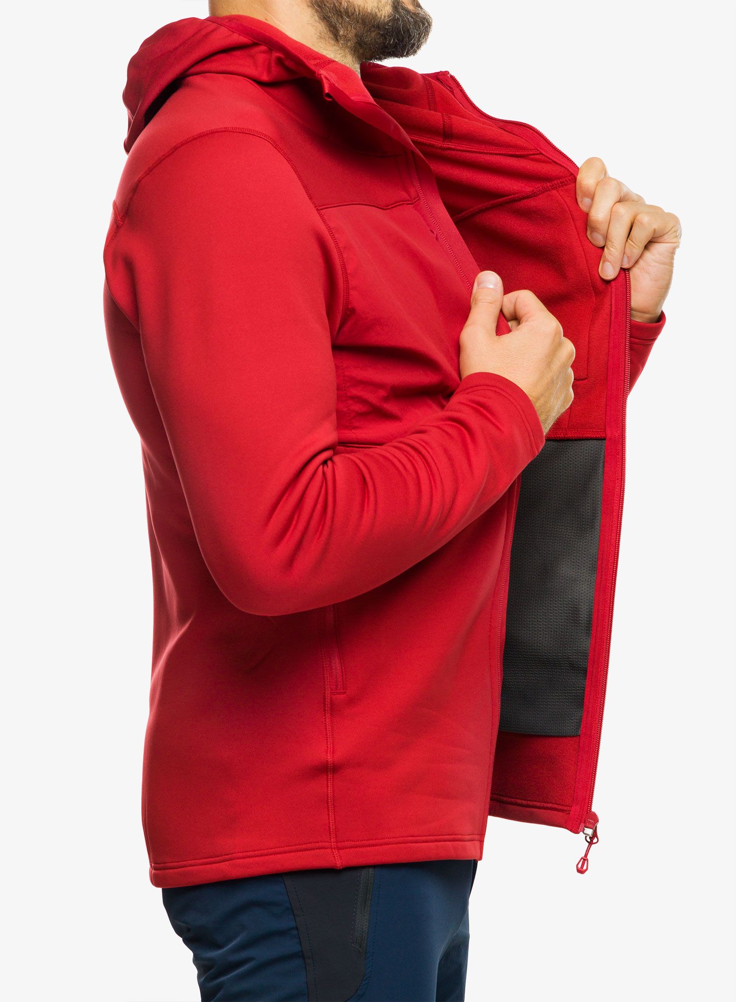 Majica s kapuljačom Montane Fury XT Hoodie - acer red