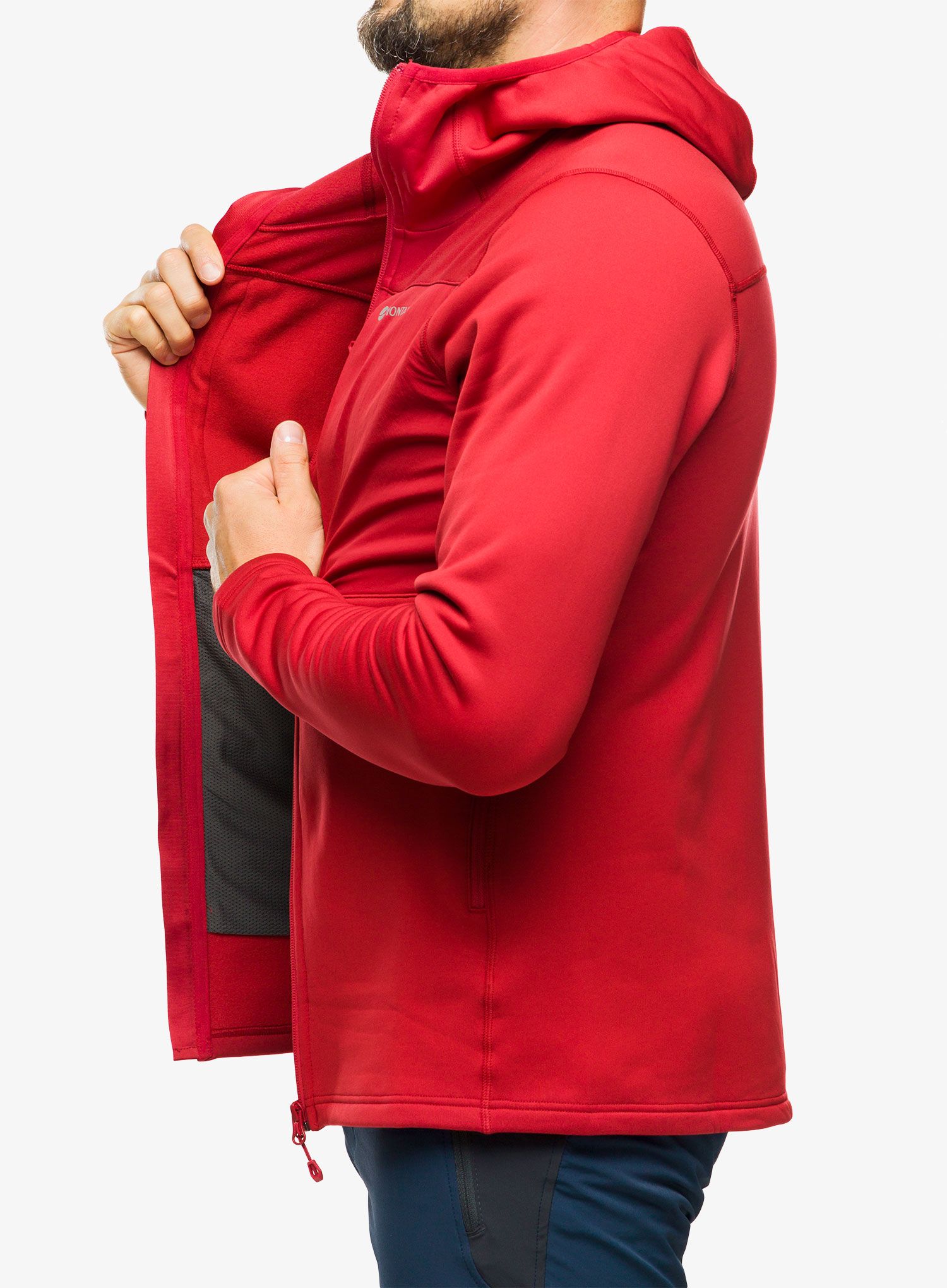 Majica s kapuljačom Montane Fury XT Hoodie - acer red