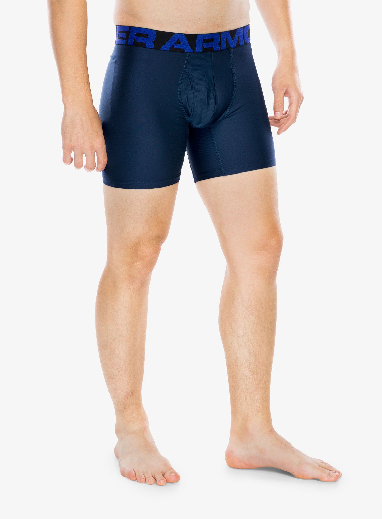 Termoaktivne bokserice Under Armour Tech 6in 2 Pack - academy/mod gray light heather