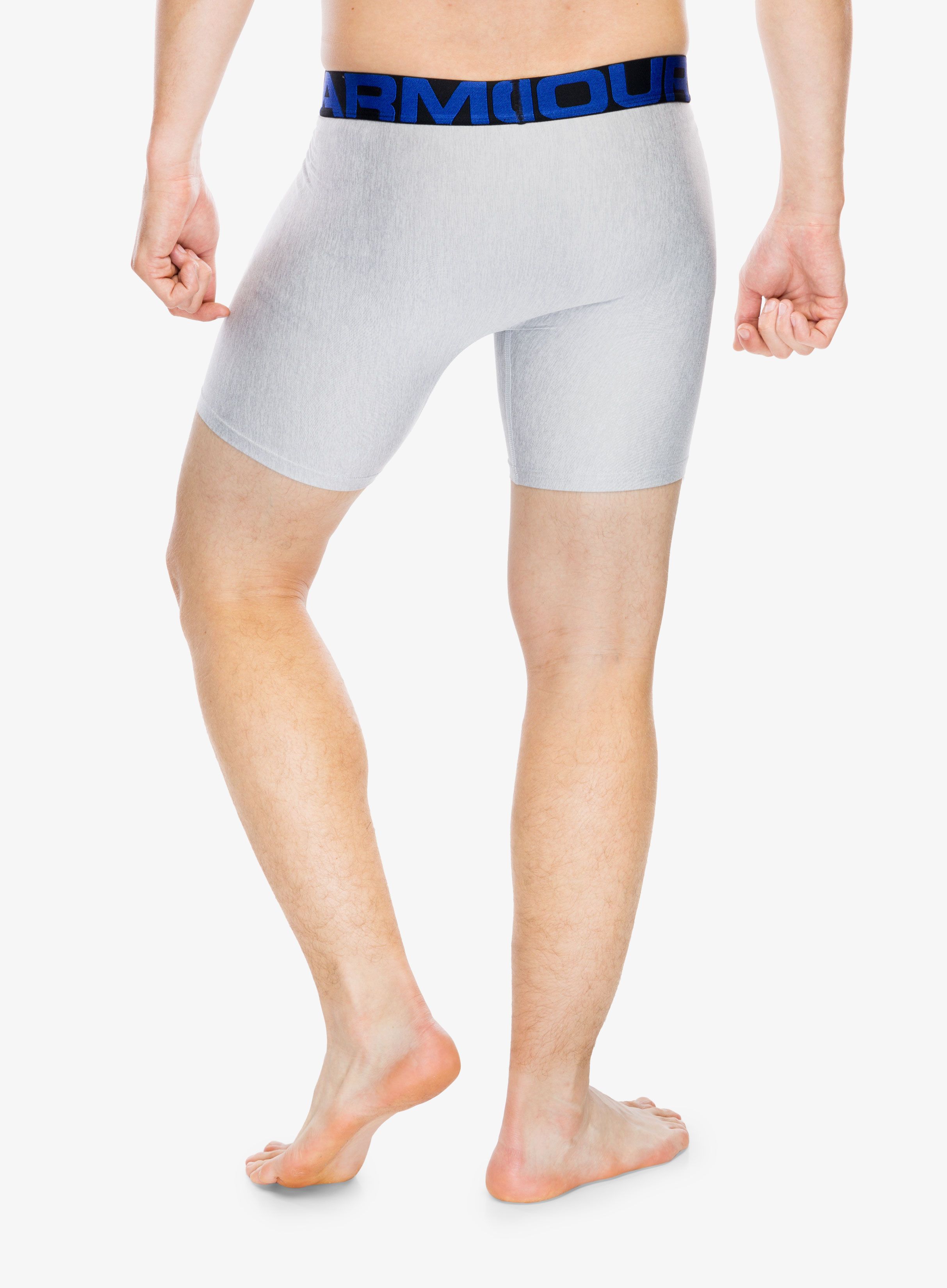 Termoaktivne bokserice Under Armour Tech 6in 2 Pack - academy/mod gray light heather
