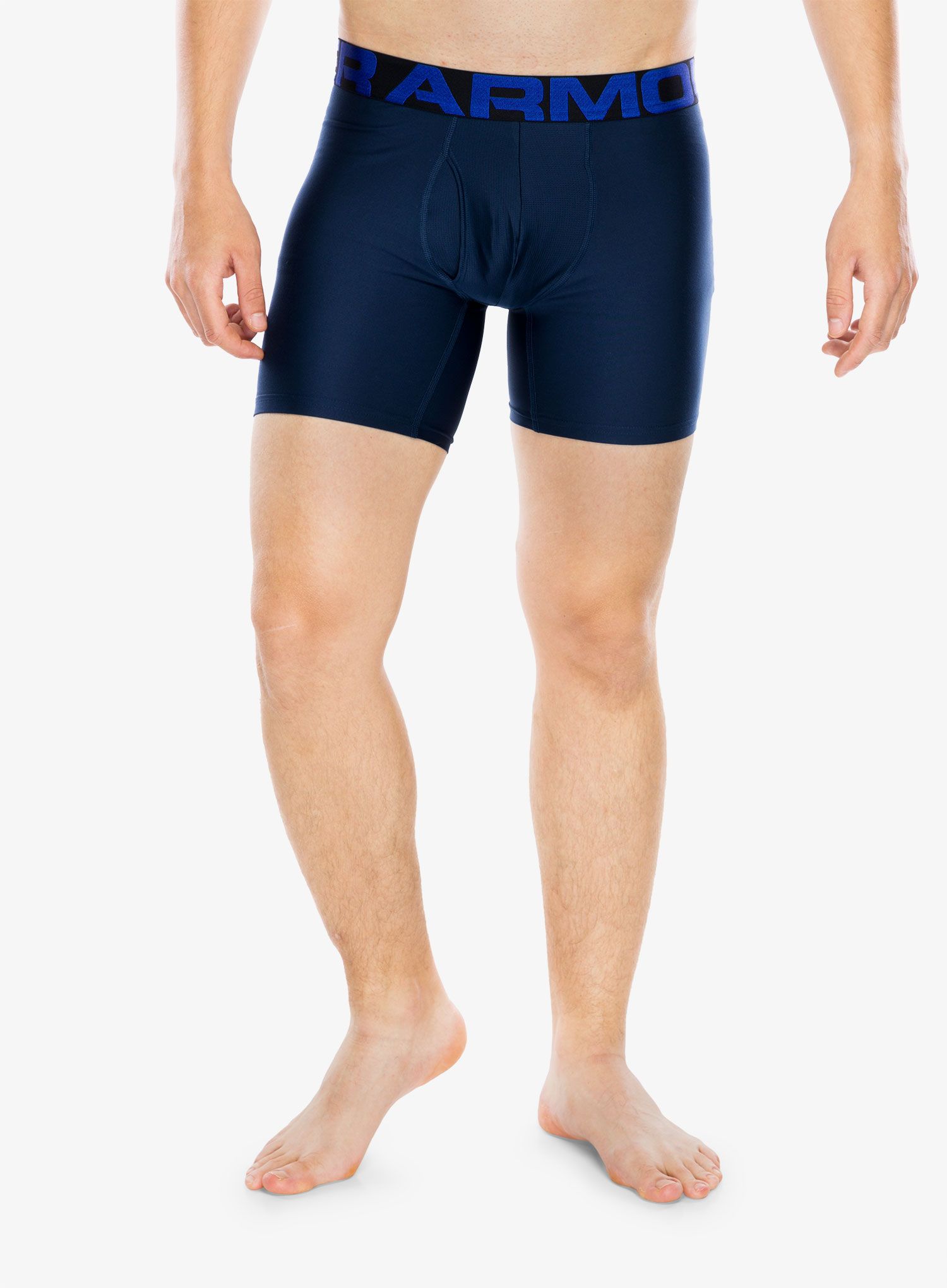 Termoaktivne bokserice Under Armour Tech 6in 2 Pack - academy/mod gray light heather