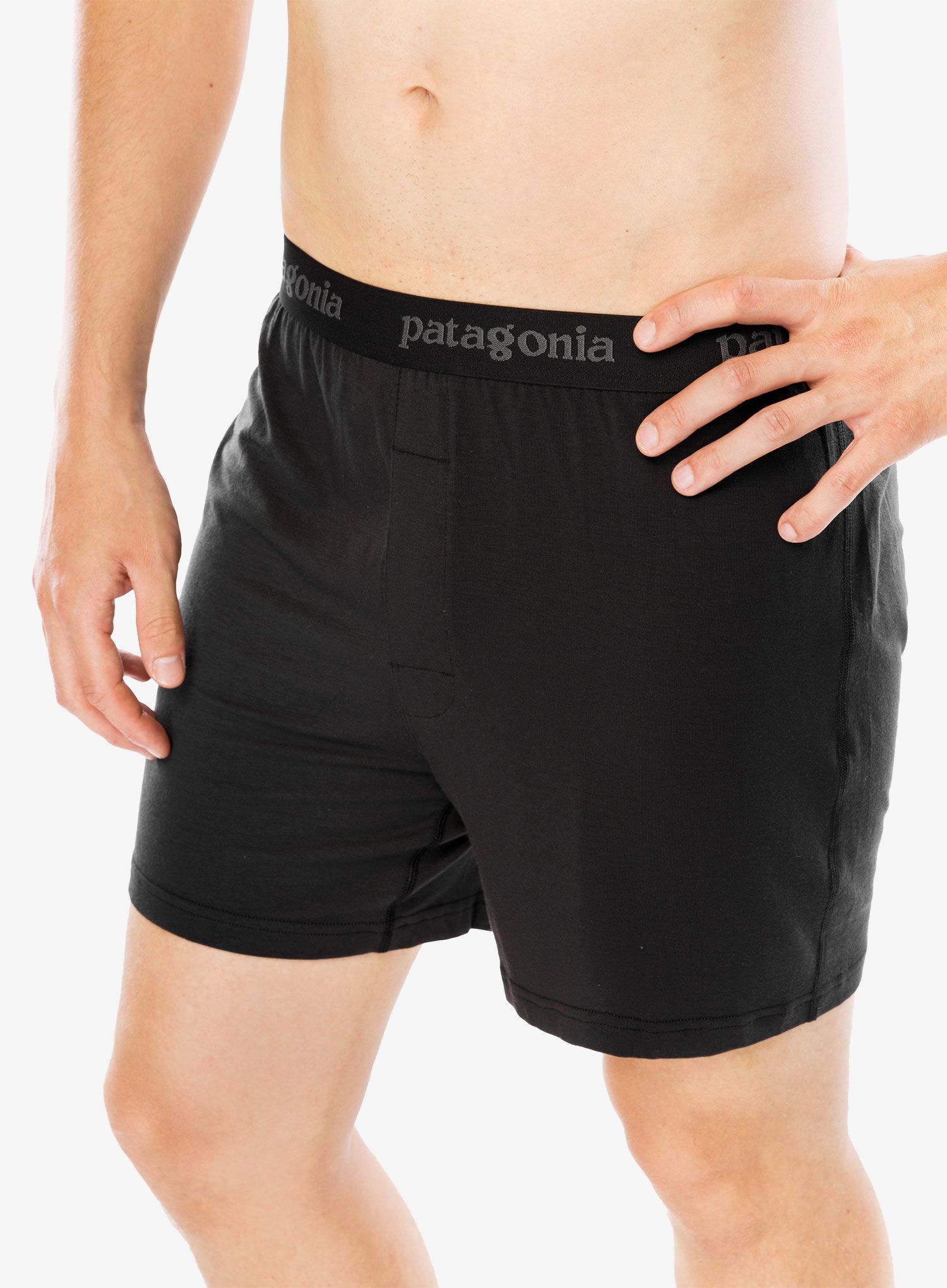 Termoaktivne bokserice Patagonia Essential Boxers - black
