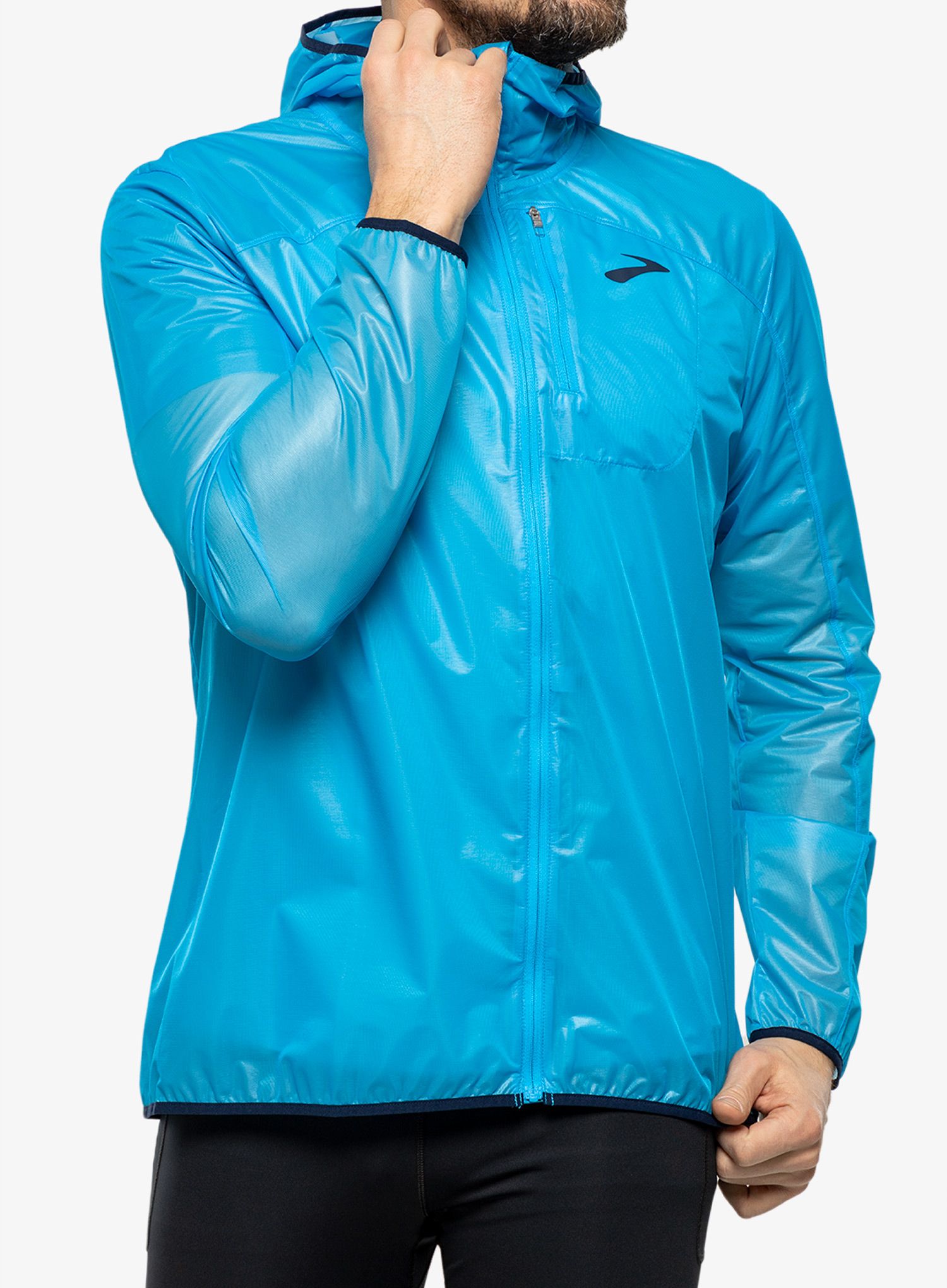 Jakna za trčanje Brooks All Altitude Jacket - spring break/navy