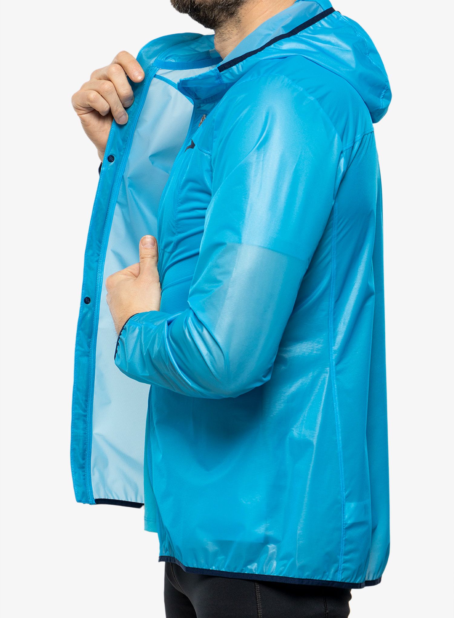 Jakna za trčanje Brooks All Altitude Jacket - spring break/navy