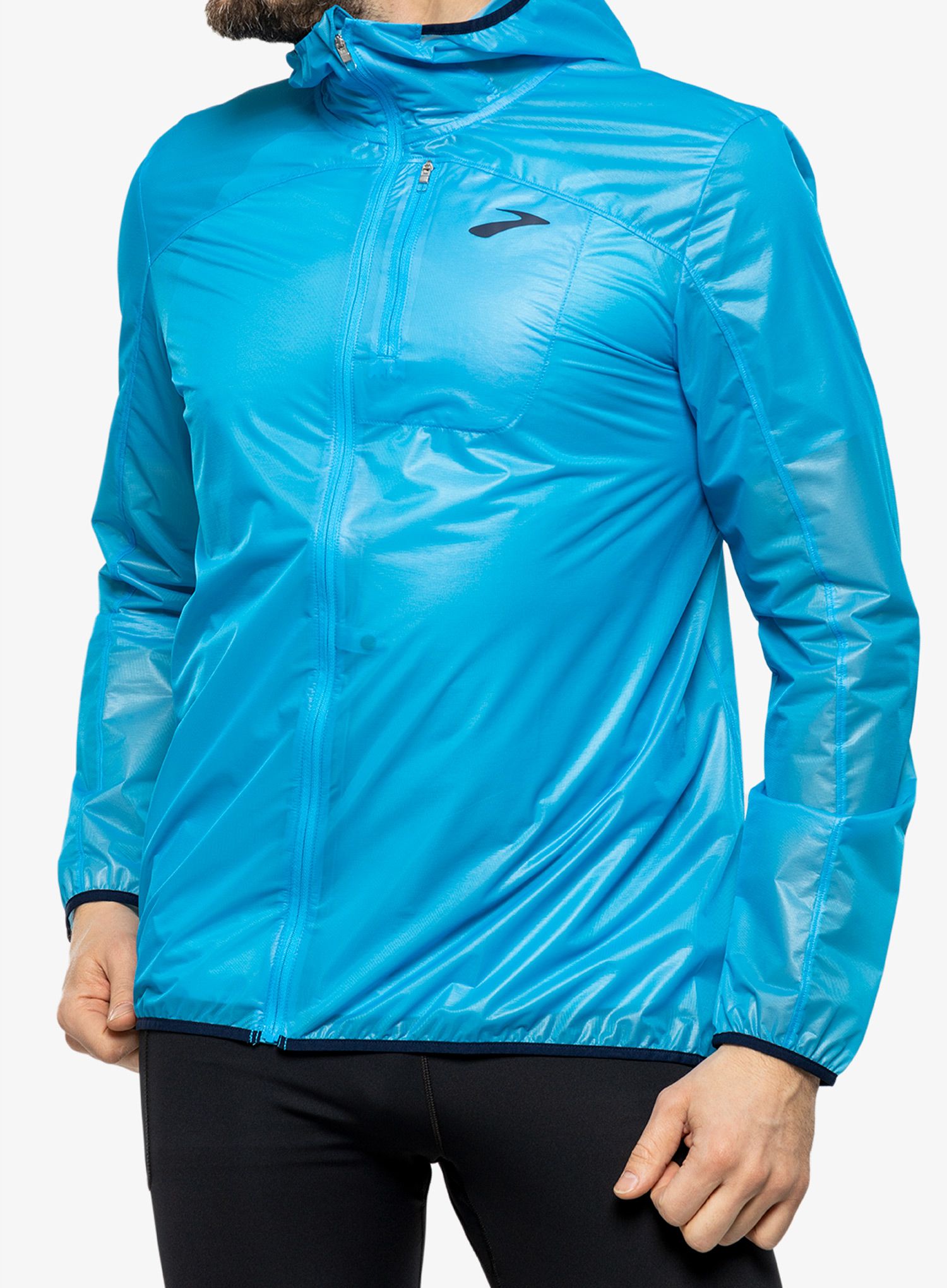 Jakna za trčanje Brooks All Altitude Jacket - spring break/navy