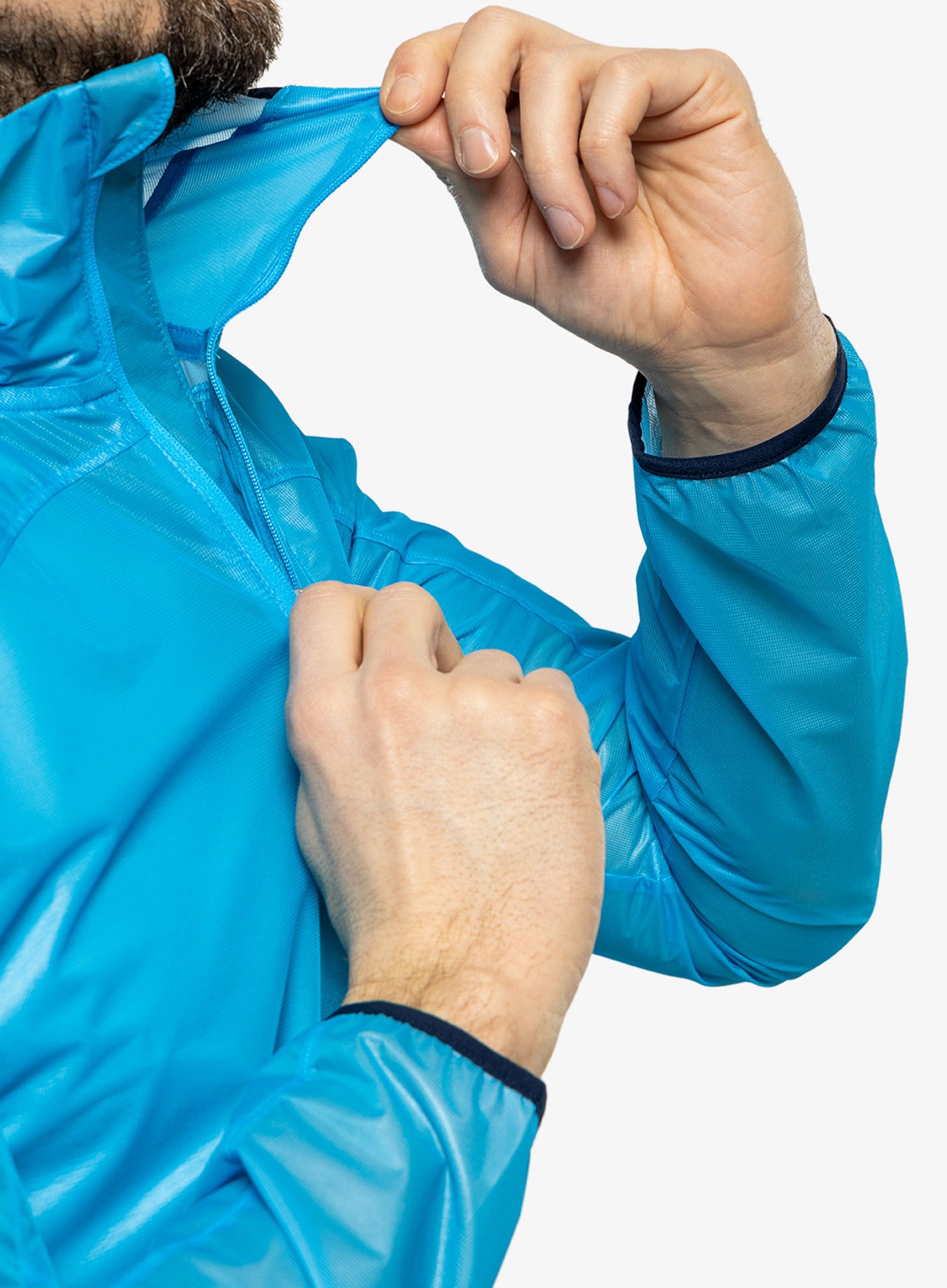 Jakna za trčanje Brooks All Altitude Jacket - spring break/navy