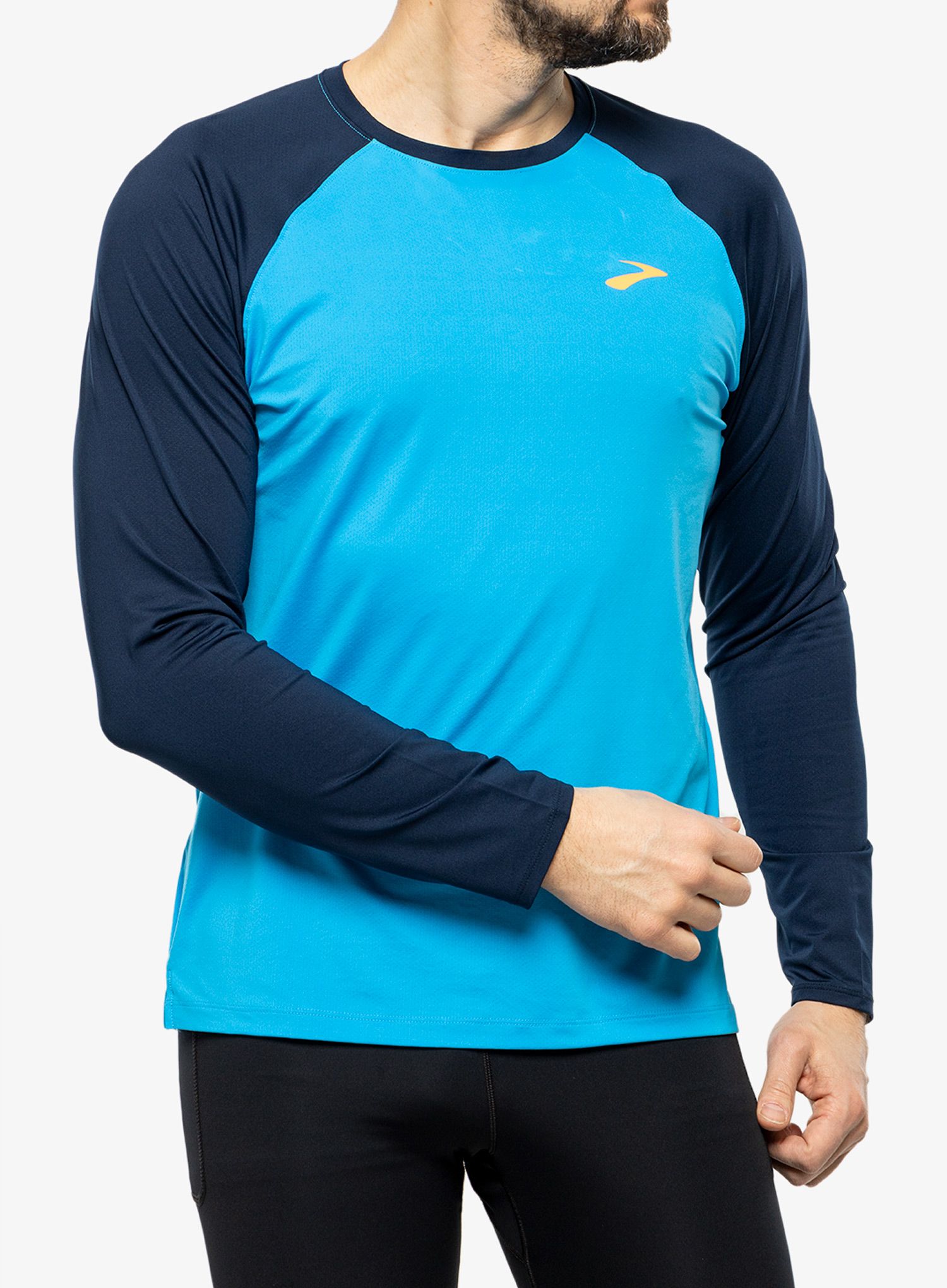 Dukserica za trčanje Brooks Atmosphere Long Sleeve 2.0 - spring break/navy