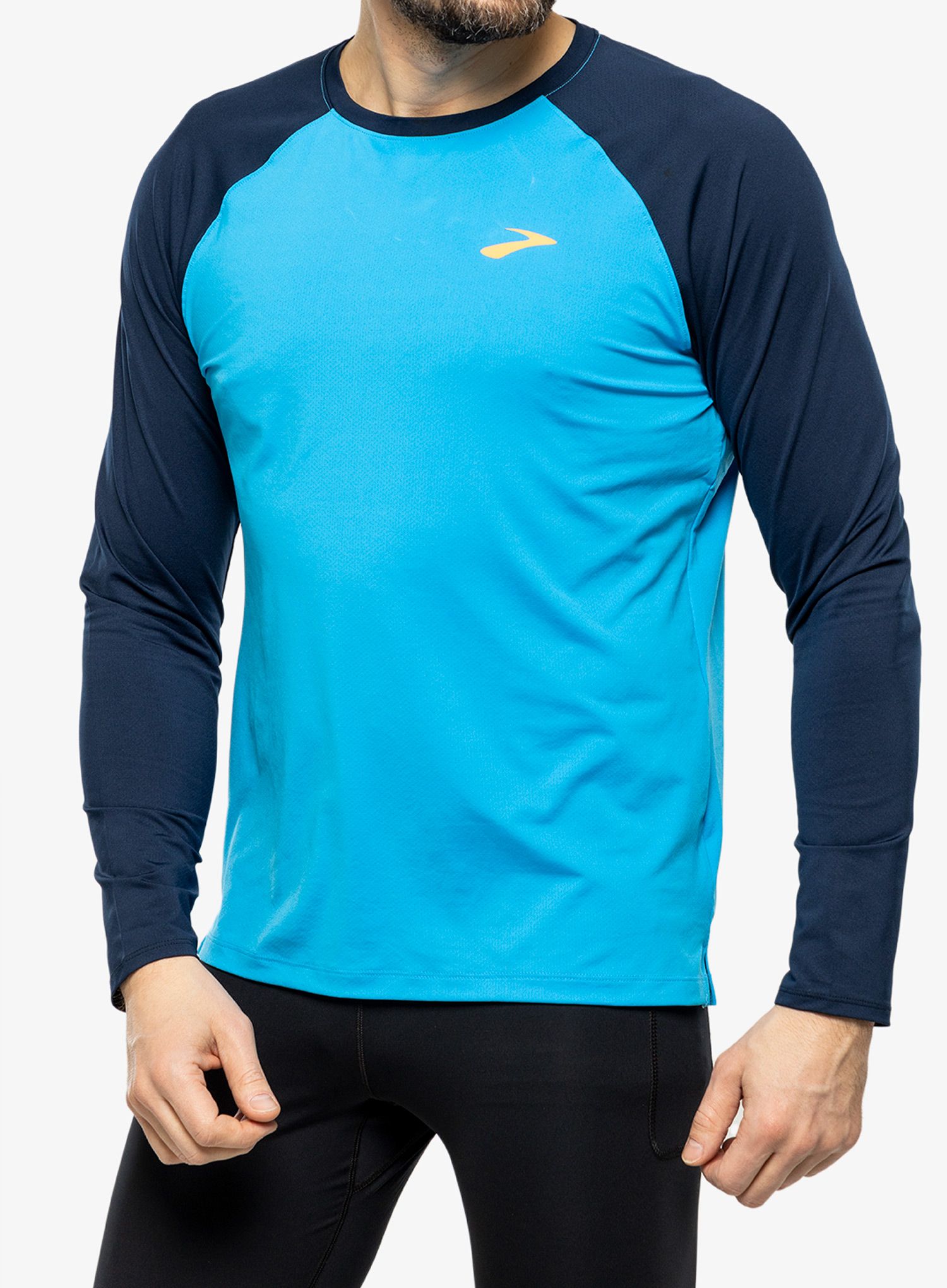 Dukserica za trčanje Brooks Atmosphere Long Sleeve 2.0 - spring break/navy