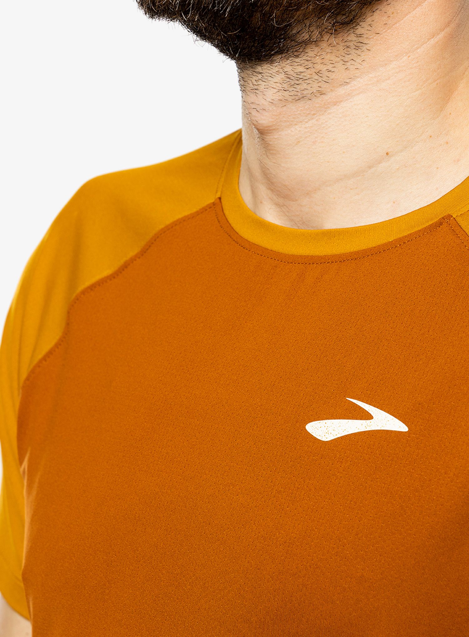 Majica za trčanje Brooks Atmosphere Short Sleeve 2.0 - hazelwood/ochre