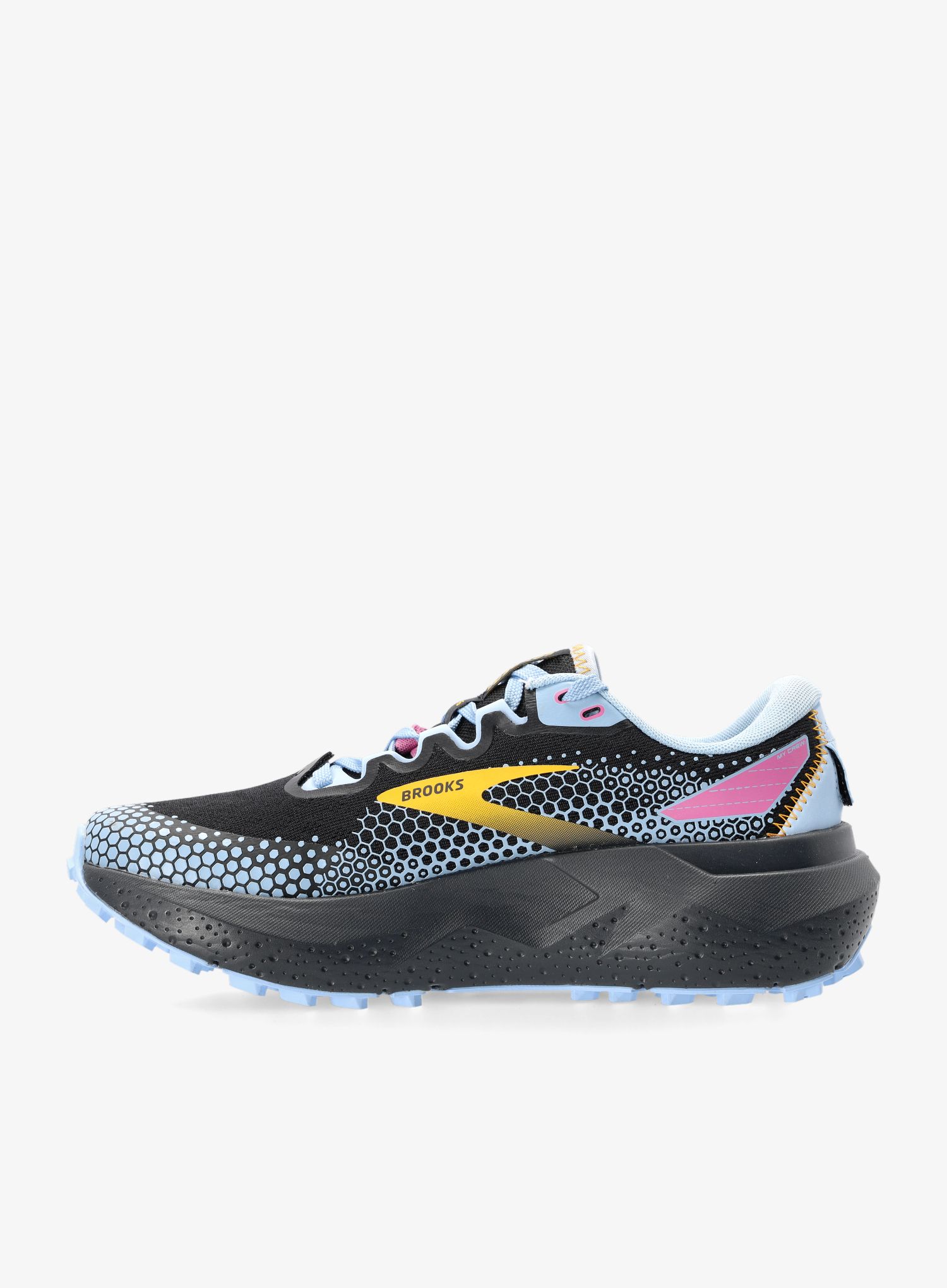 Ženske tenisice za trčanje Brooks Caldera 6 - black/blue/yellow