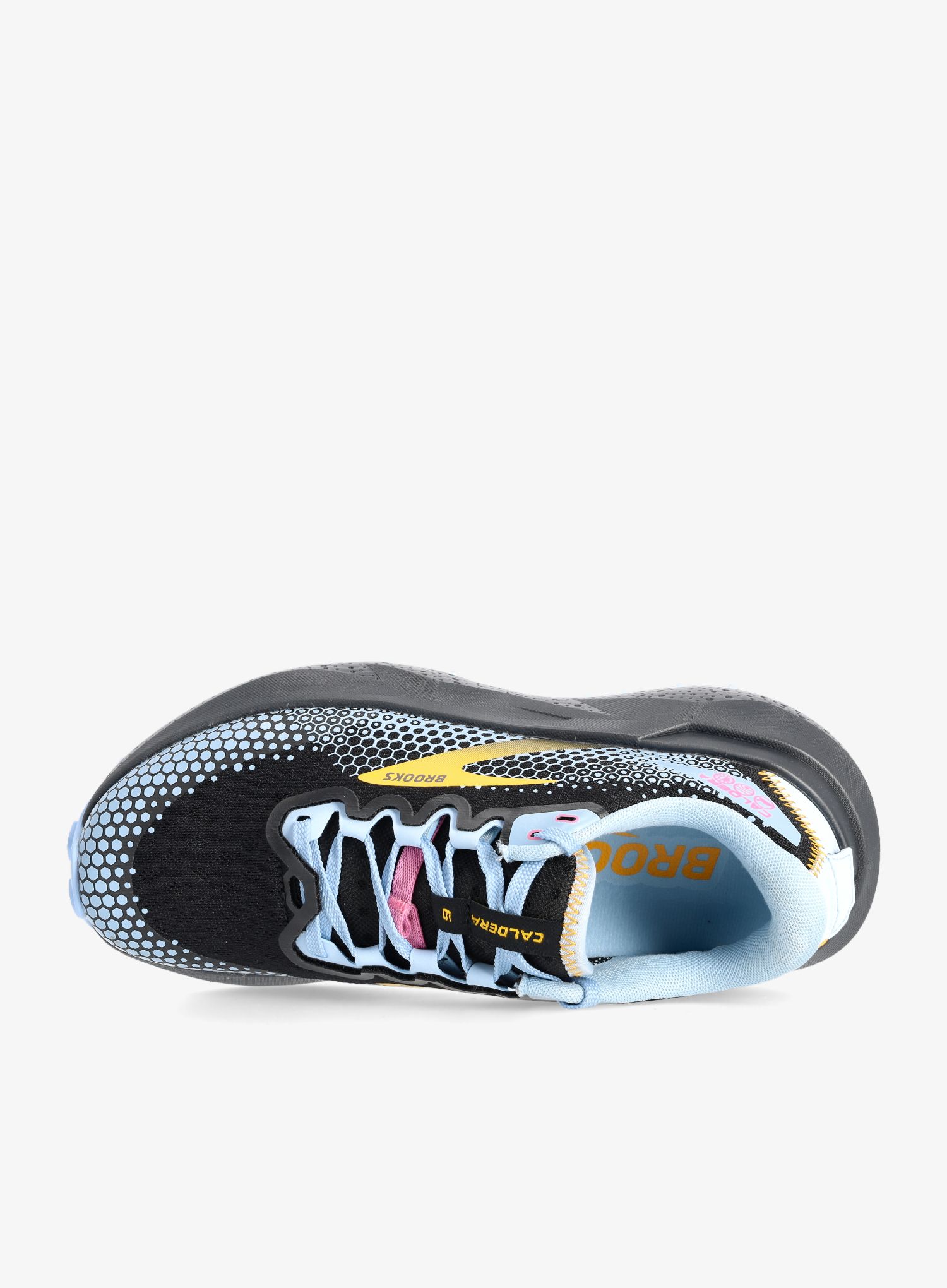 Ženske tenisice za trčanje Brooks Caldera 6 - black/blue/yellow