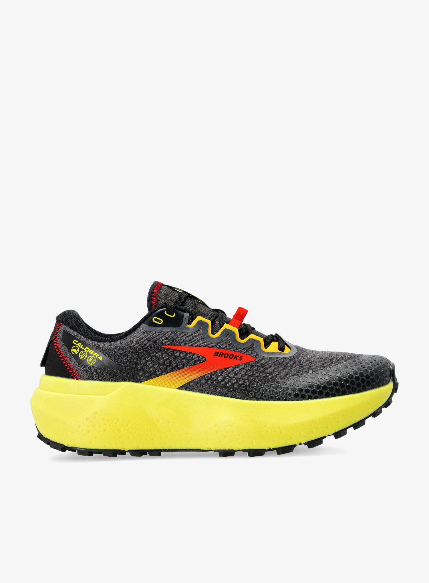 Tenisice za trail trčanje Brooks Caldera 6 - black/fiery red/blazing yellow