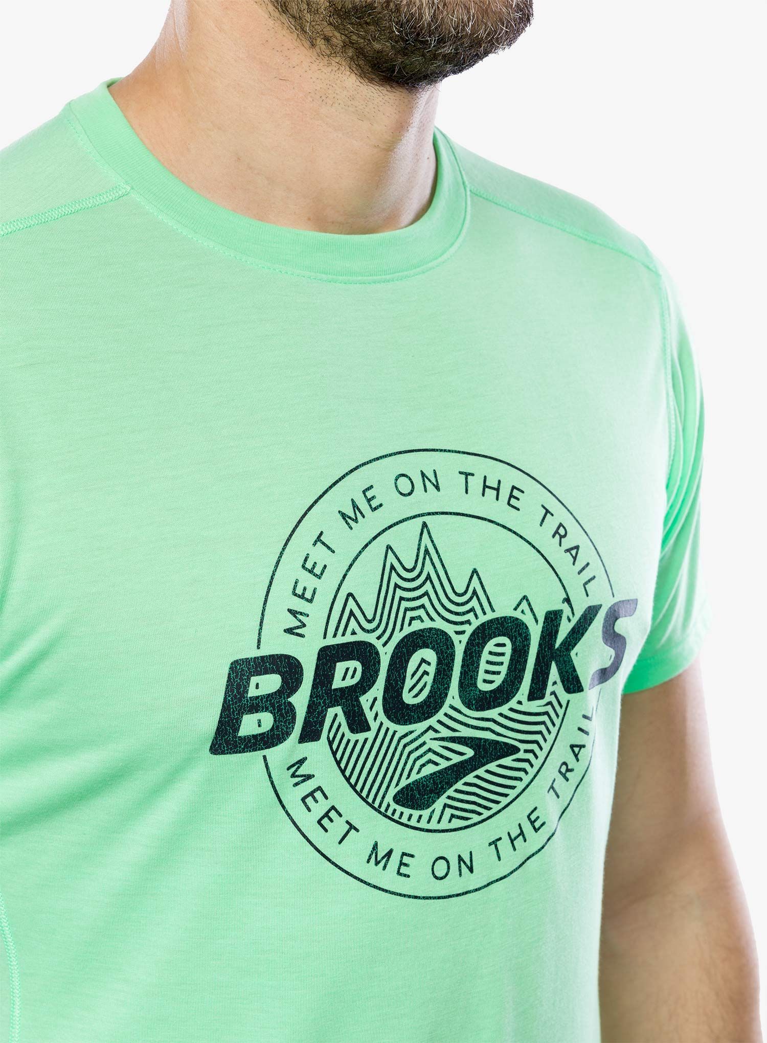 Brzosušeća majica Brooks Distance Short Sleeve 3.0 - hyper green/brooks