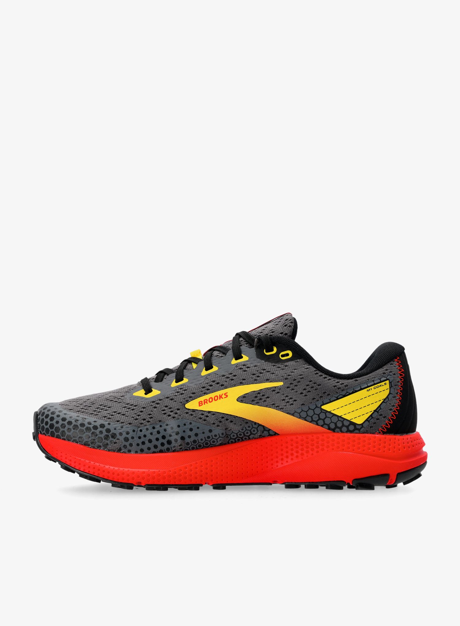 Muške tenisice za trčanje Brooks Divide 3 - black/fiery red/blazing yellow
