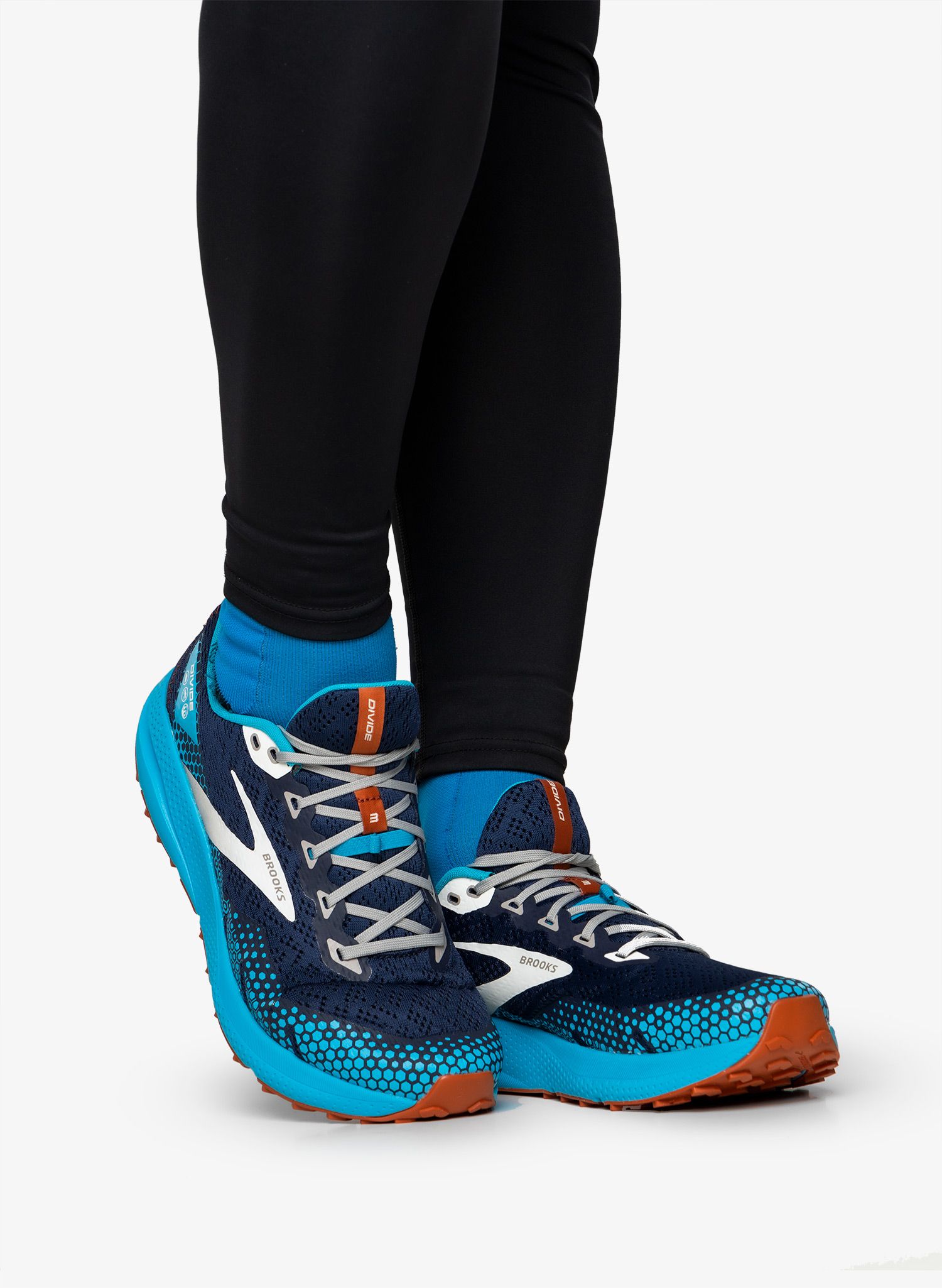 Muške tenisice za trčanje Brooks Divide 3 - peacoat/atomic blue/rooibos