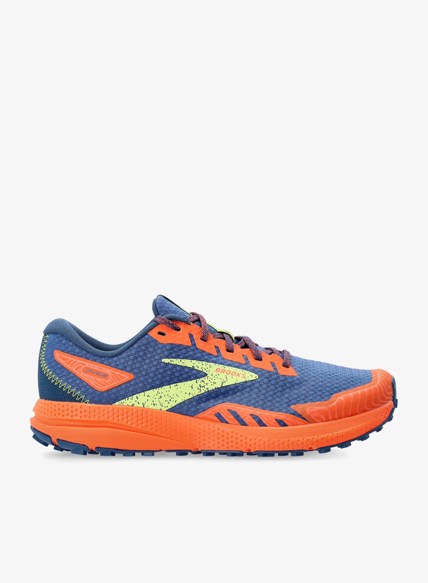 Tenisice za trail trčanje Brooks Divide 4 - navy/firecracker/sharp green