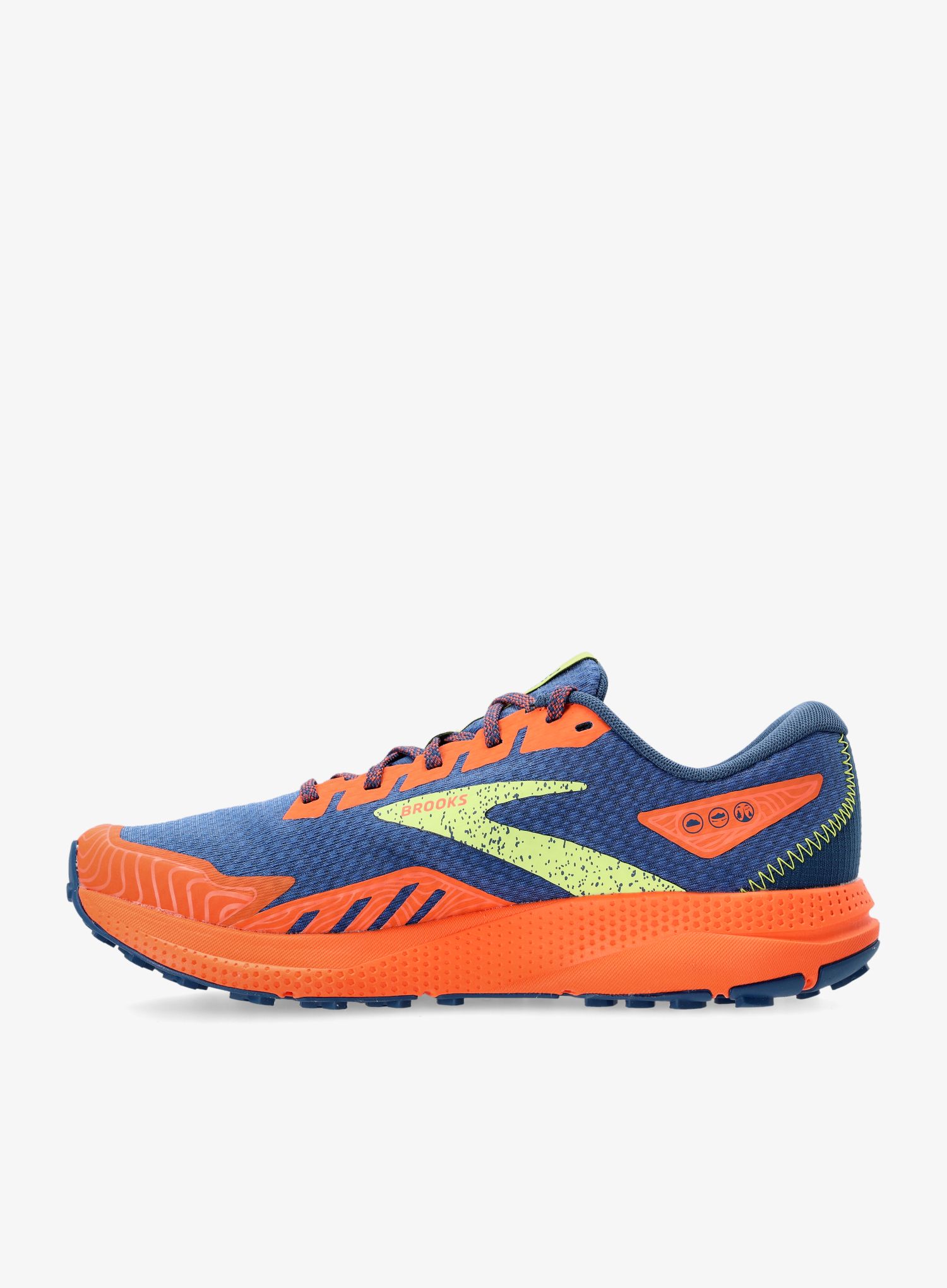 Tenisice za trail trčanje Brooks Divide 4 - navy/firecracker/sharp green