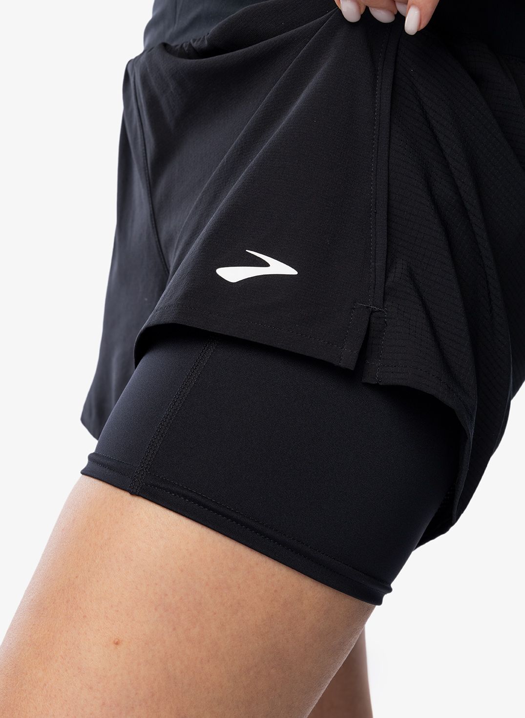 Ženske kratke hlače za trčanje Brooks High Point 3in 2-in-1 Short 2.0 - black
