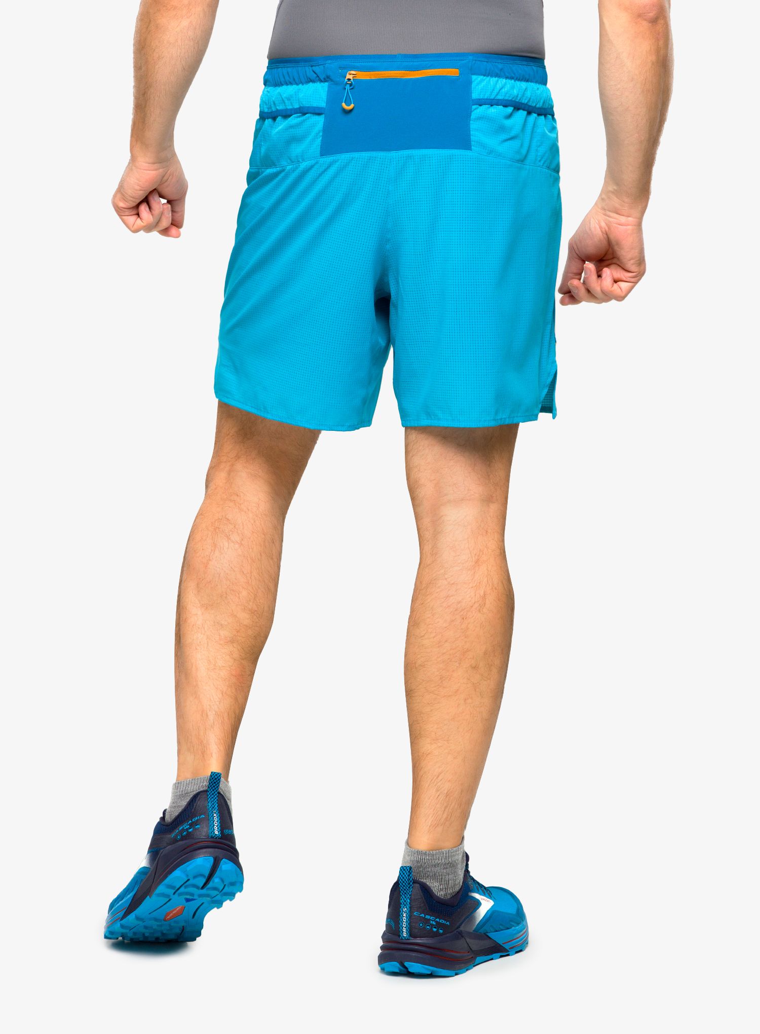 Kratke hlače za trčanje Brooks High Point 7 2-in-1 Short - hyper blue/mist/pacific