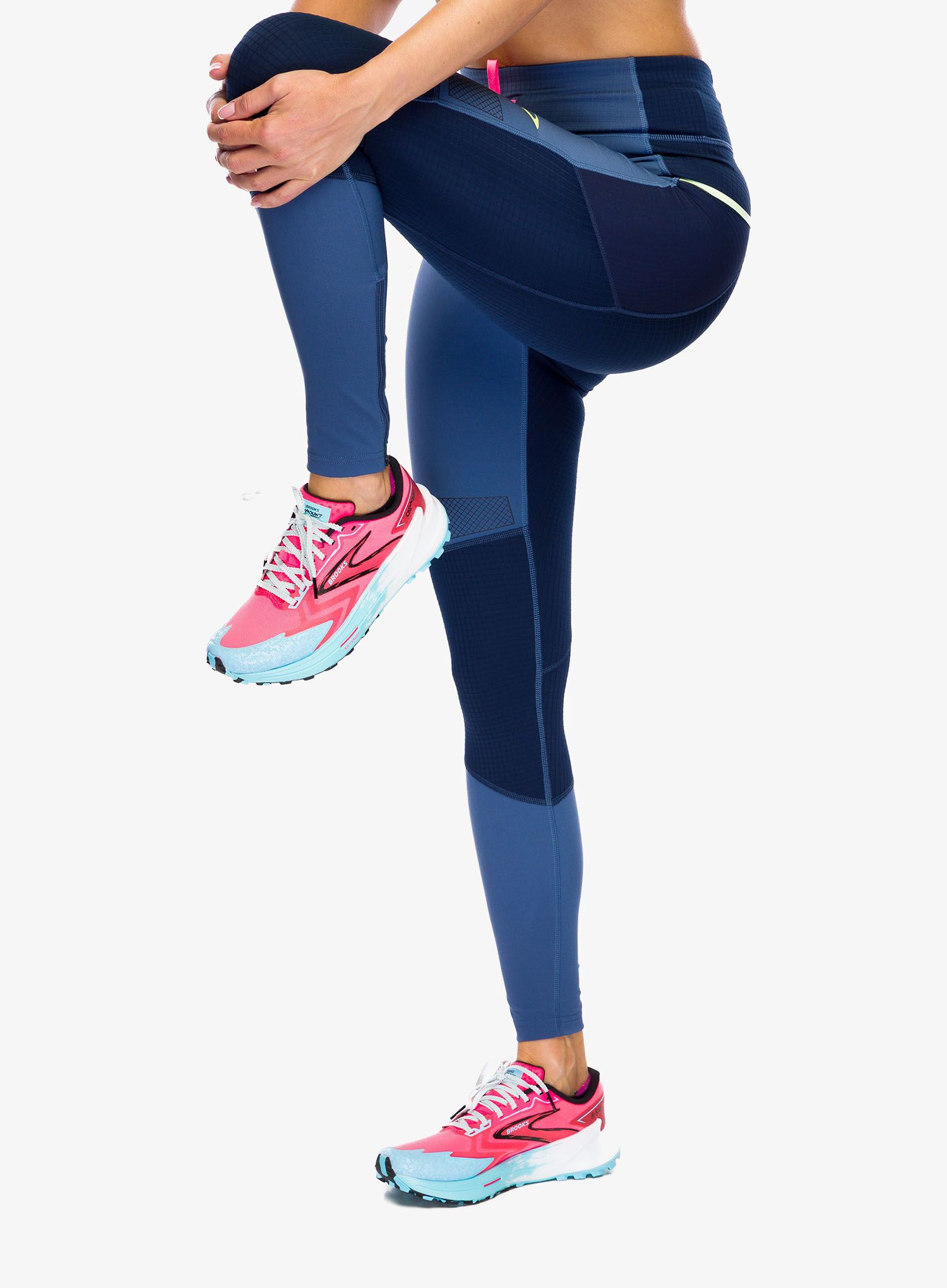 Ženske tajice Brooks High Point Tight - ocean/navy
