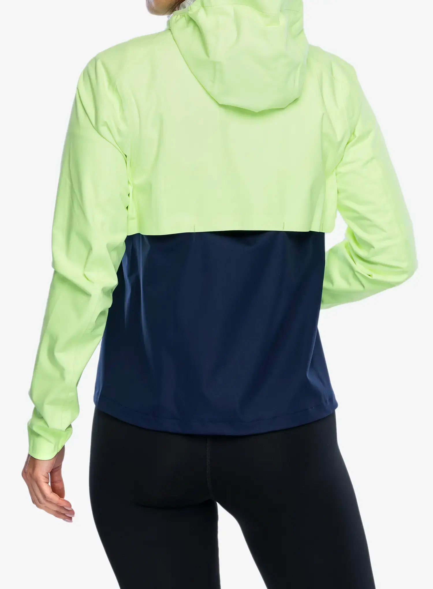Ženska jakna za trčanje Brooks High Point Waterproof Jacket - lime/navy