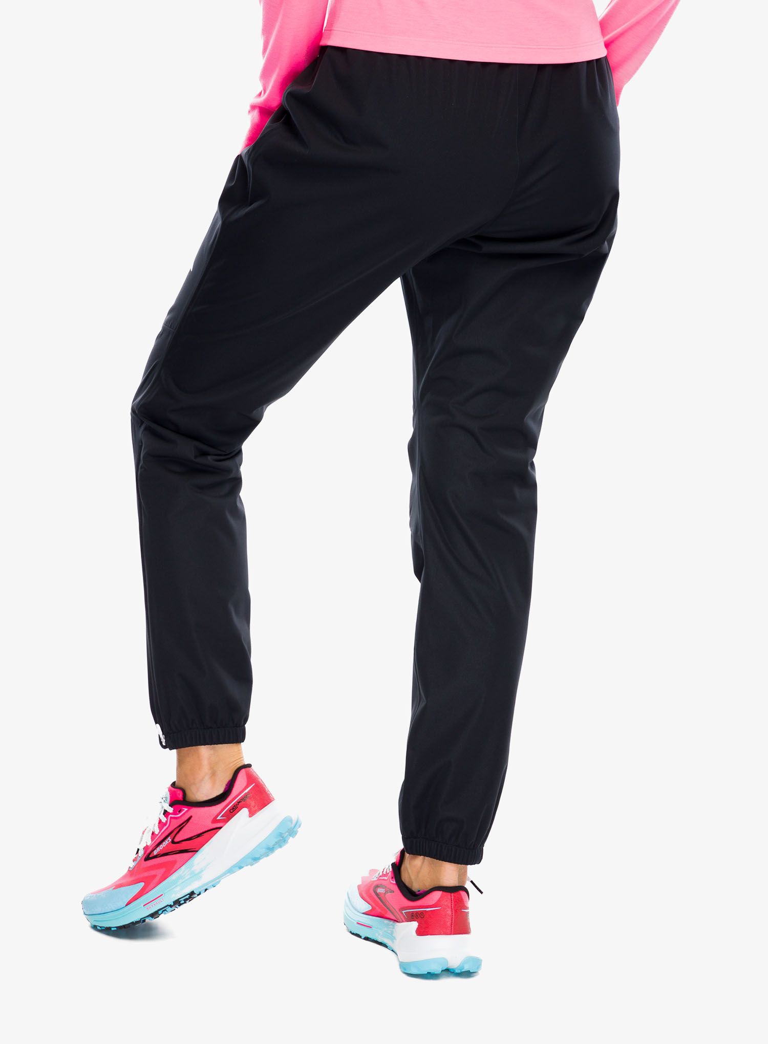 Ženske hlače za trčanje Brooks High Point Waterproof Pant - black