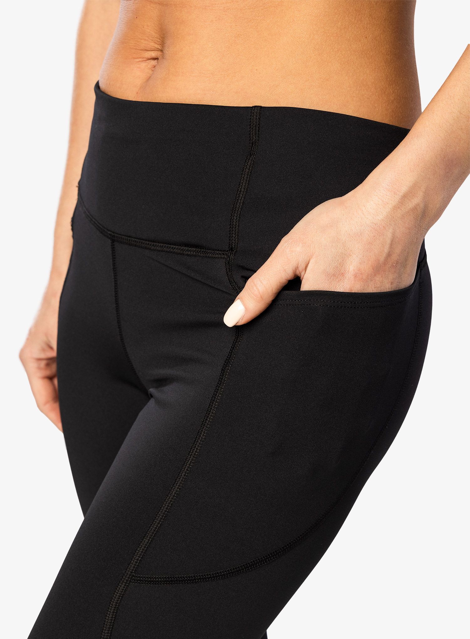 Ženske tajice za trčanje Brooks Moment Tight - black