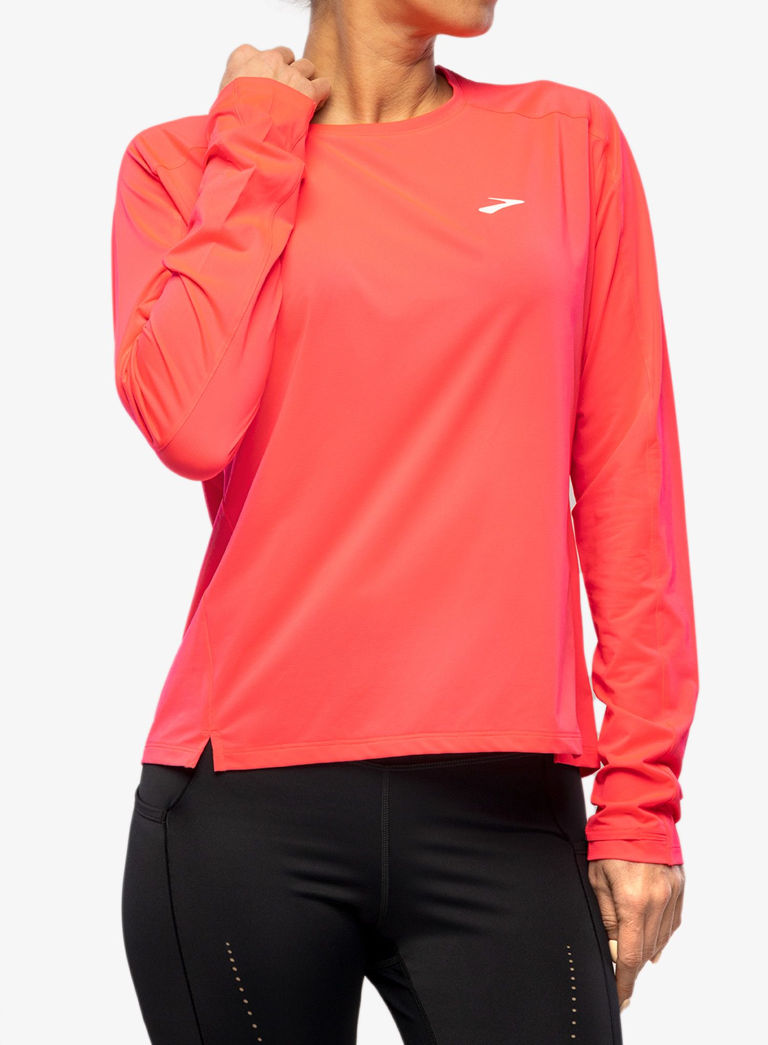 Ženska dukserica za trčanje Brooks Sprint Free Long Sleeve 2.0 - hyper pink