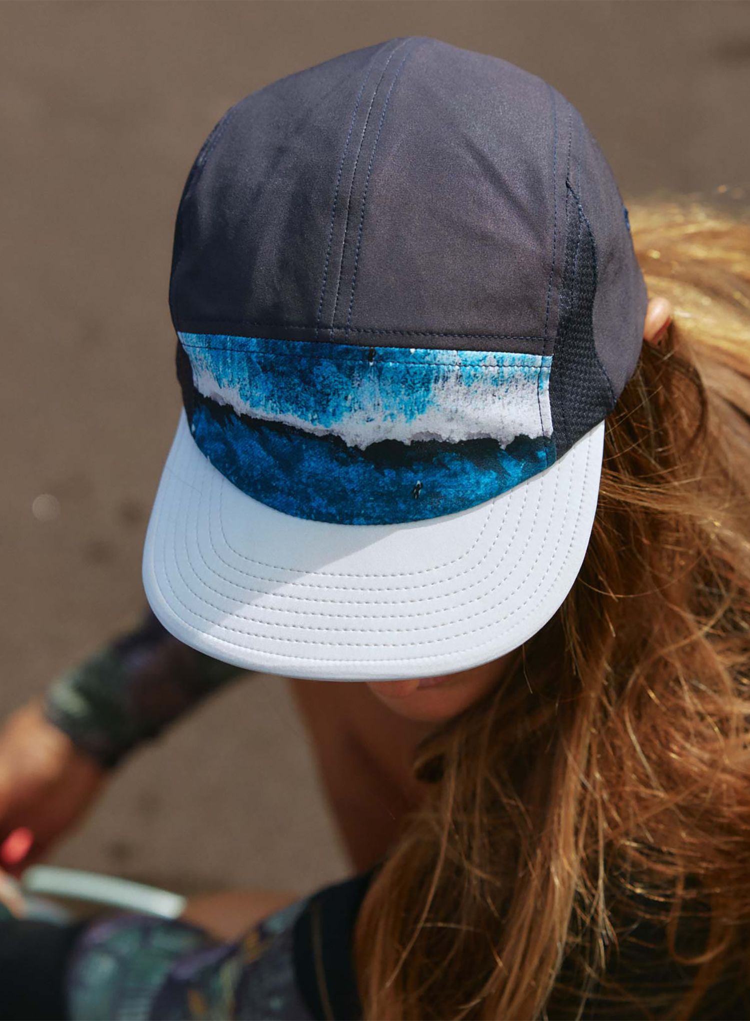 Kapa za trčanje Buff 5 Panel Go Cap - parley navy