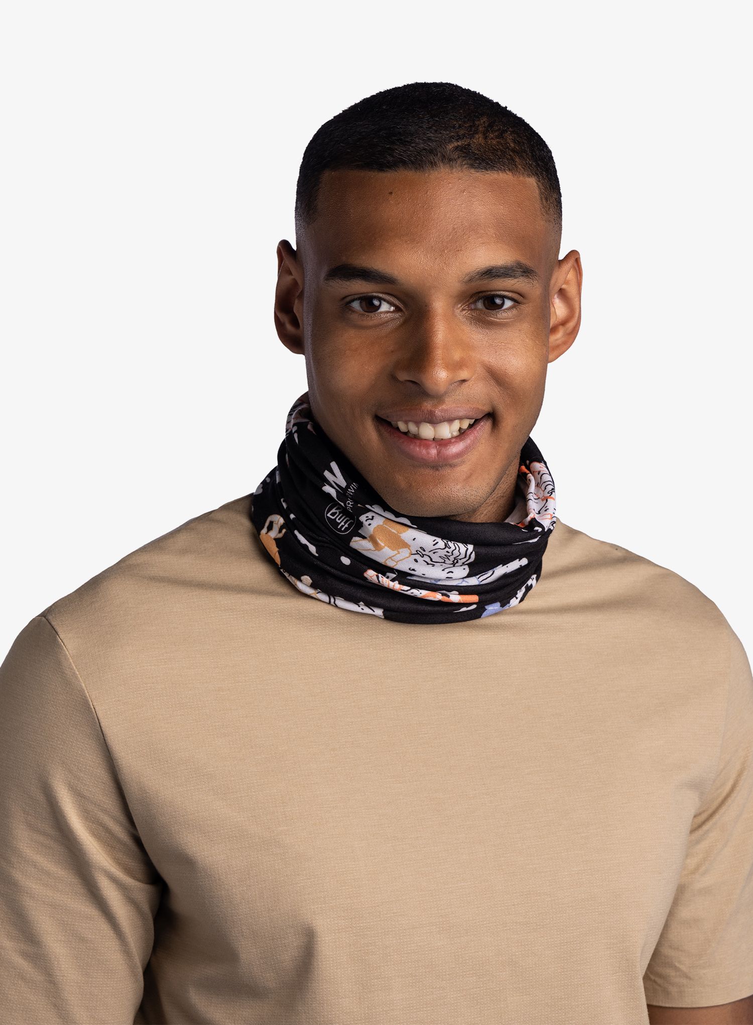 Multifunkcionalna marama Buff Coolnet UV POW - runners in motion black