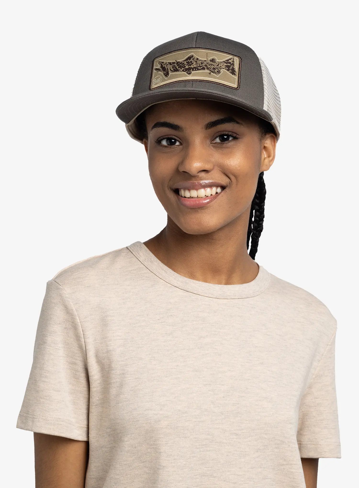 Kačket Buff Explore Trucker Cap - river khaki