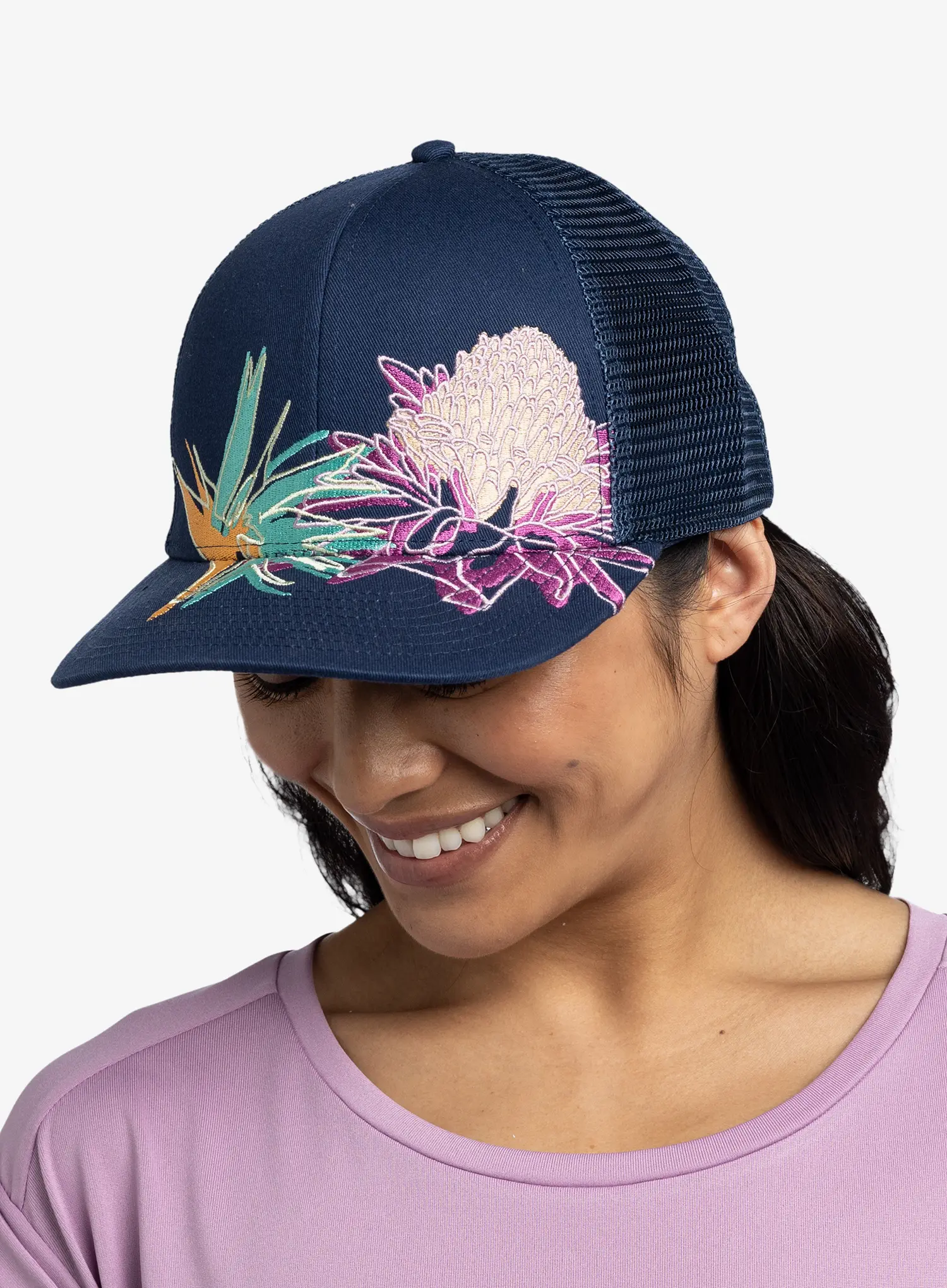 Kačket Buff Explore Trucker Cap - satry indigo