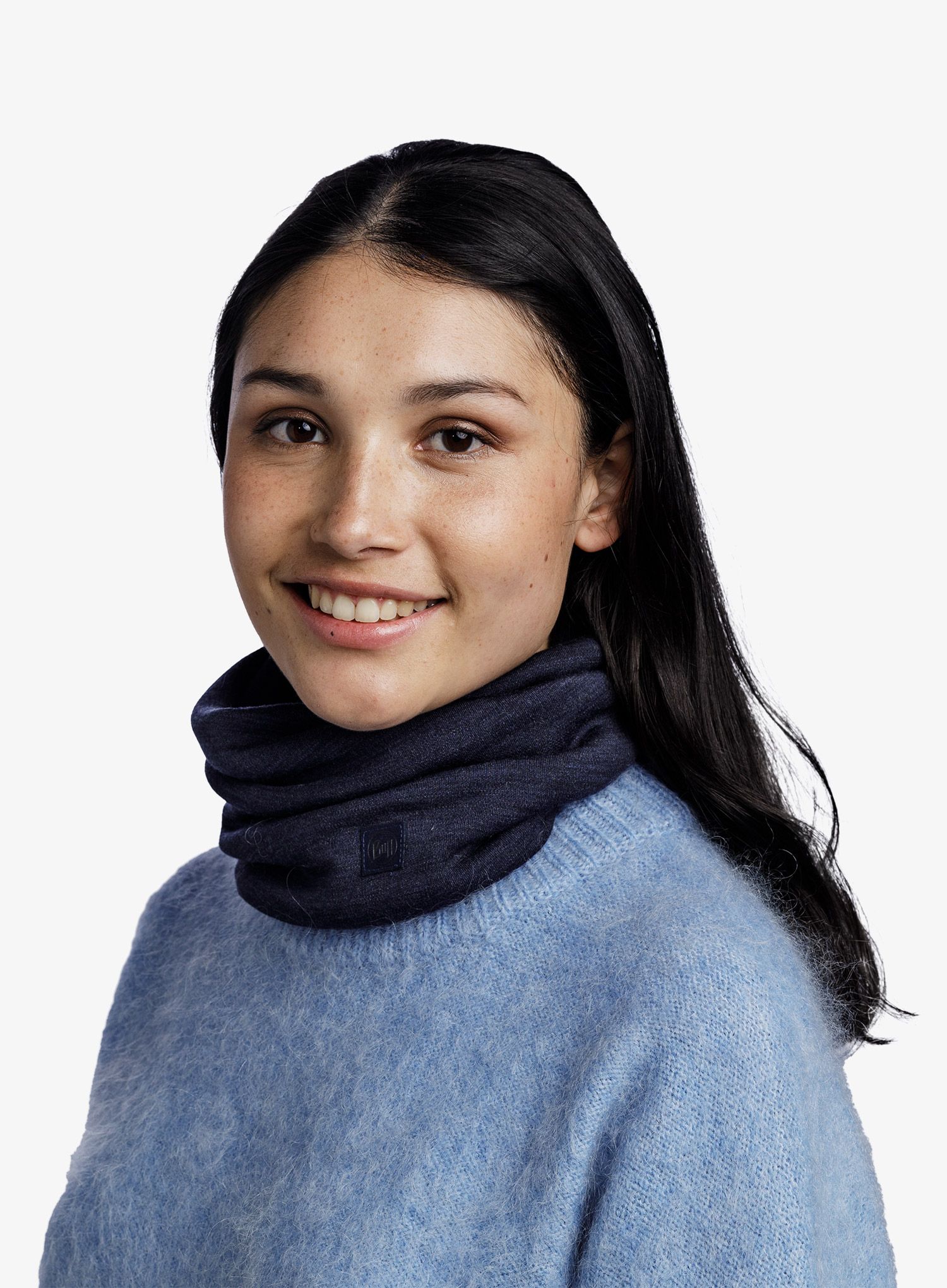 Grijač za vrat Buff Heavyweight Merino Wool - solid indigo