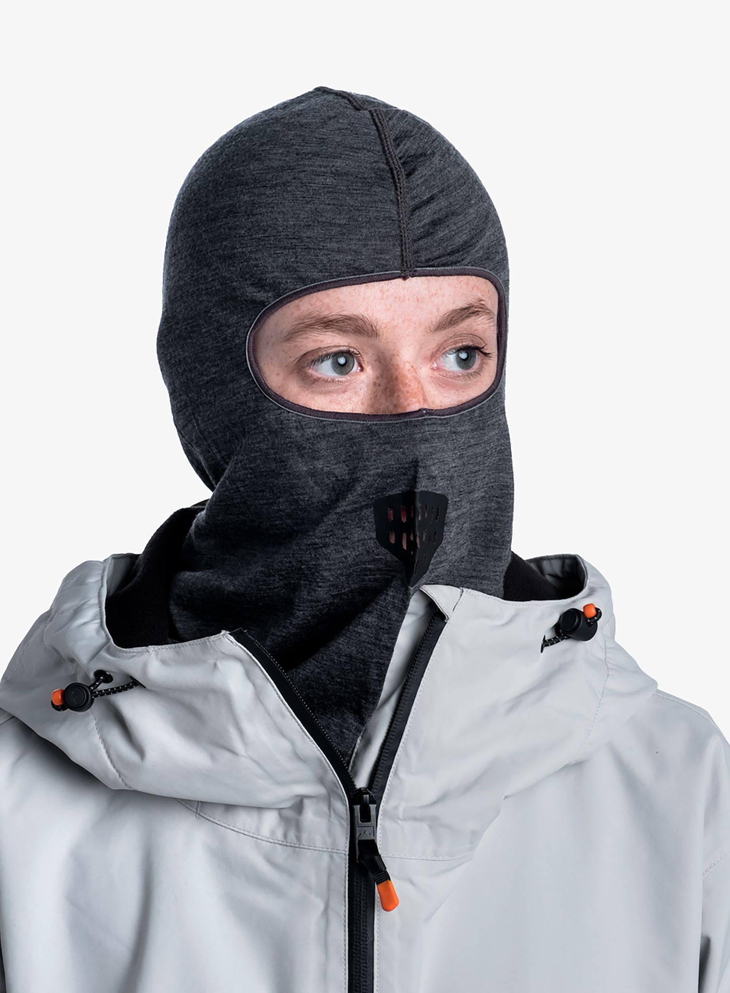Balaklava Buff Lightweight Merino Wool Balaclava - solid grey