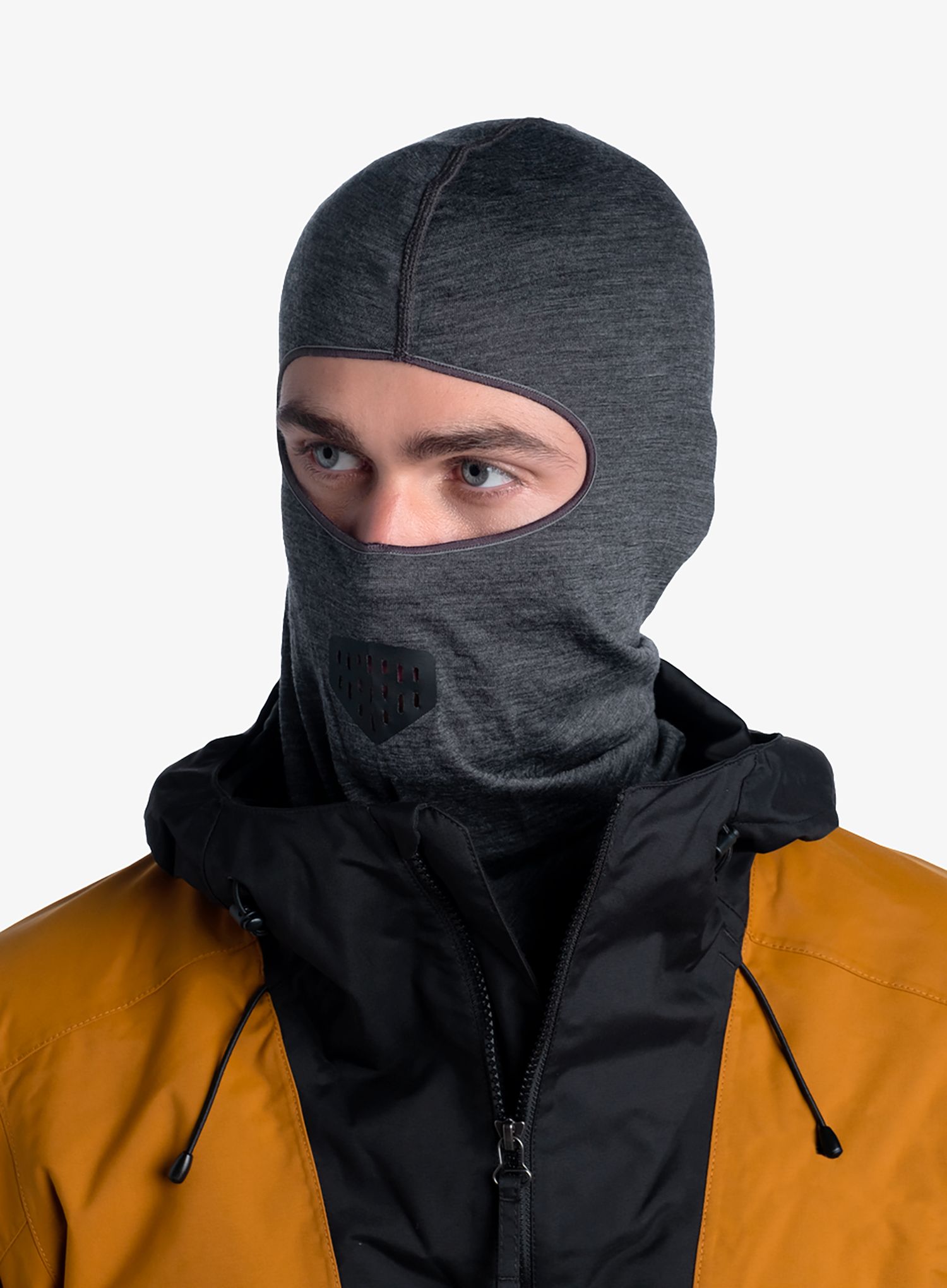 Balaklava Buff Lightweight Merino Wool Balaclava - solid grey
