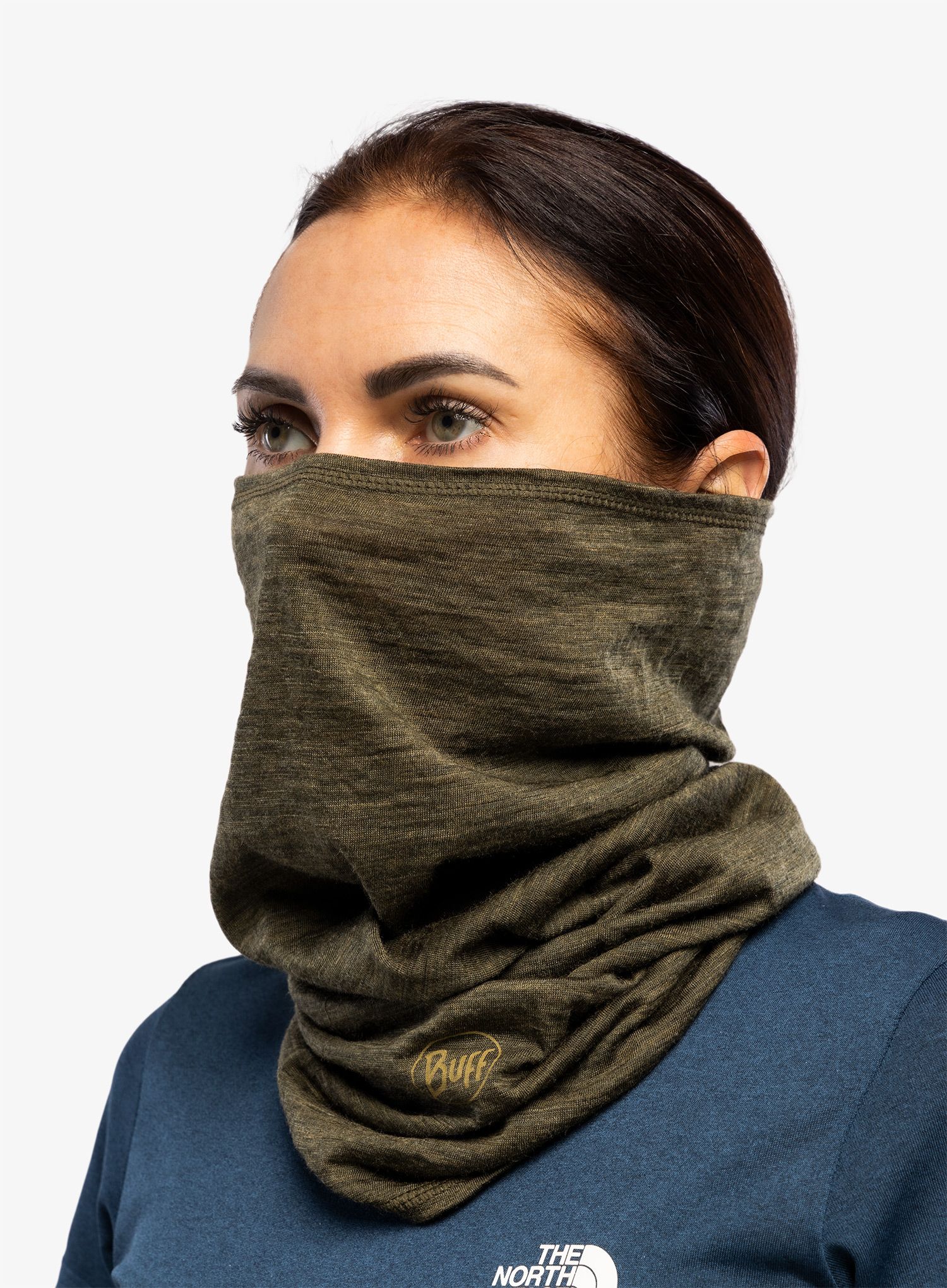 Multifunkcionalna marama Buff Lightweight Merino Wool - solid bark