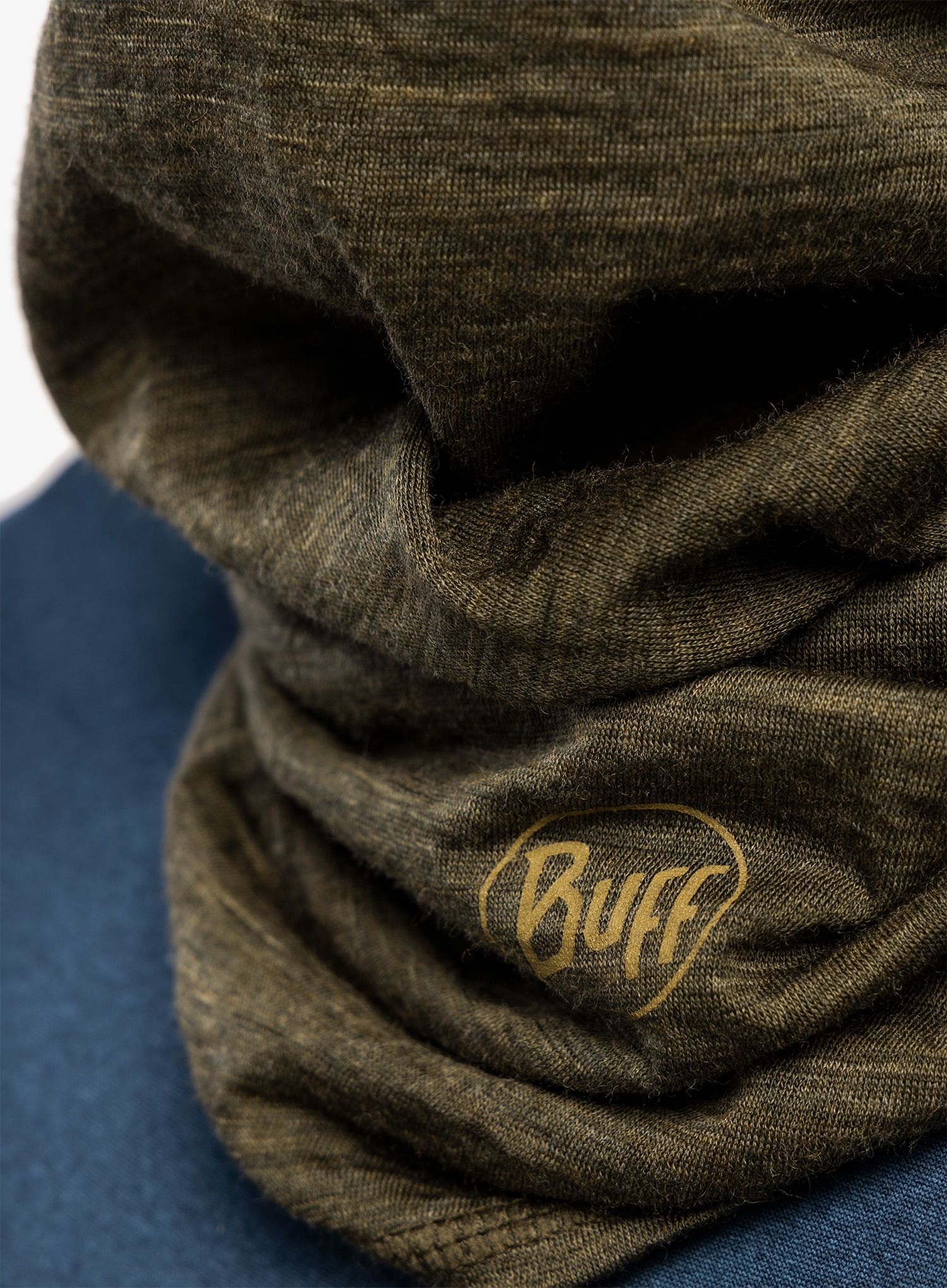 Multifunkcionalna marama Buff Lightweight Merino Wool - solid bark